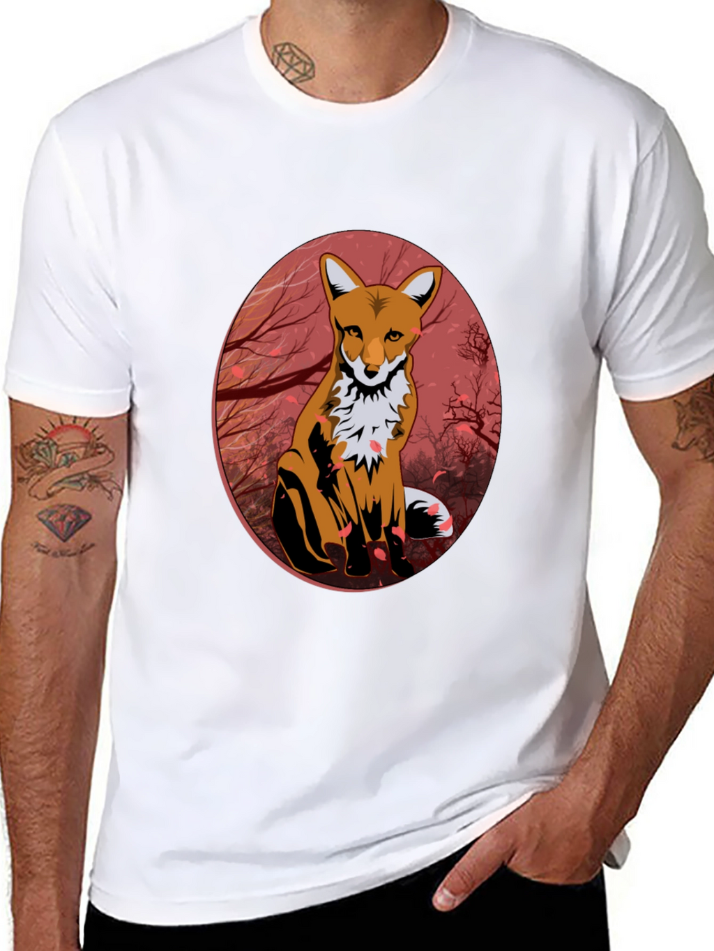 Fox Graphic Tee - Mens Black T-Shirt