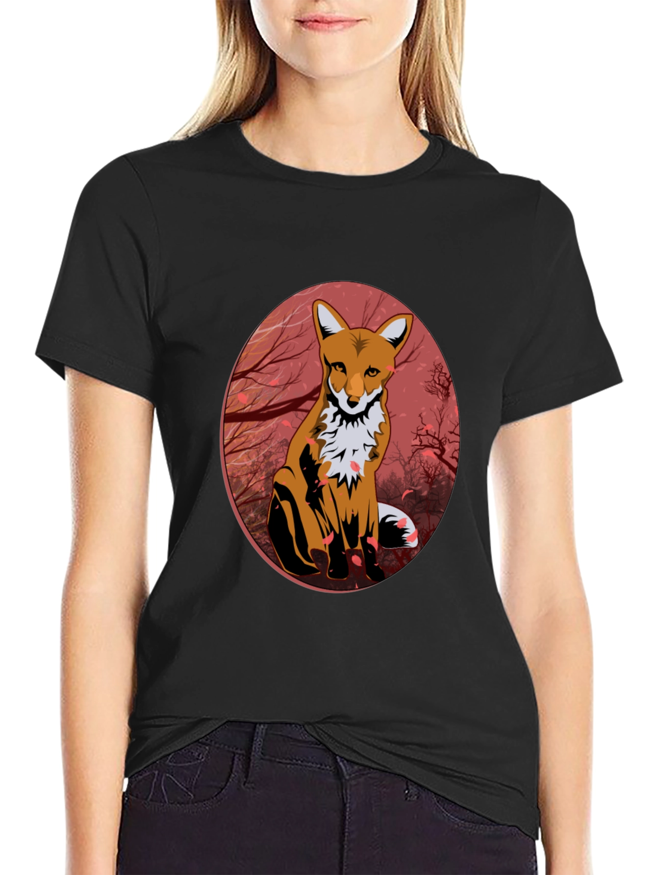 Fox Graphic Tee - Mens Black T-Shirt