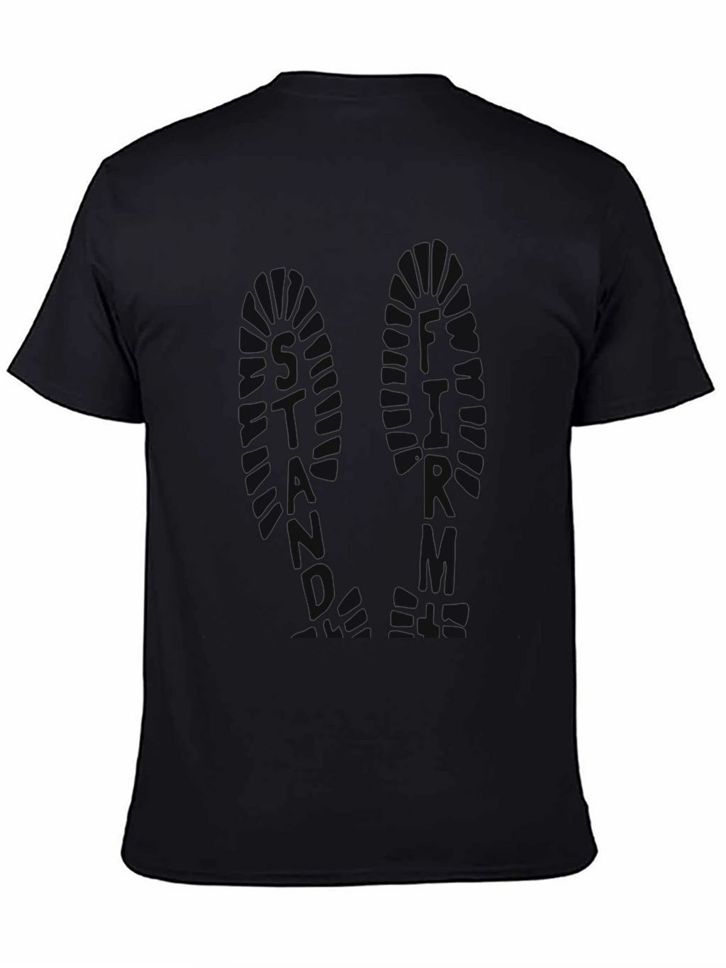 Mens Black Graphic Print T-Shirt