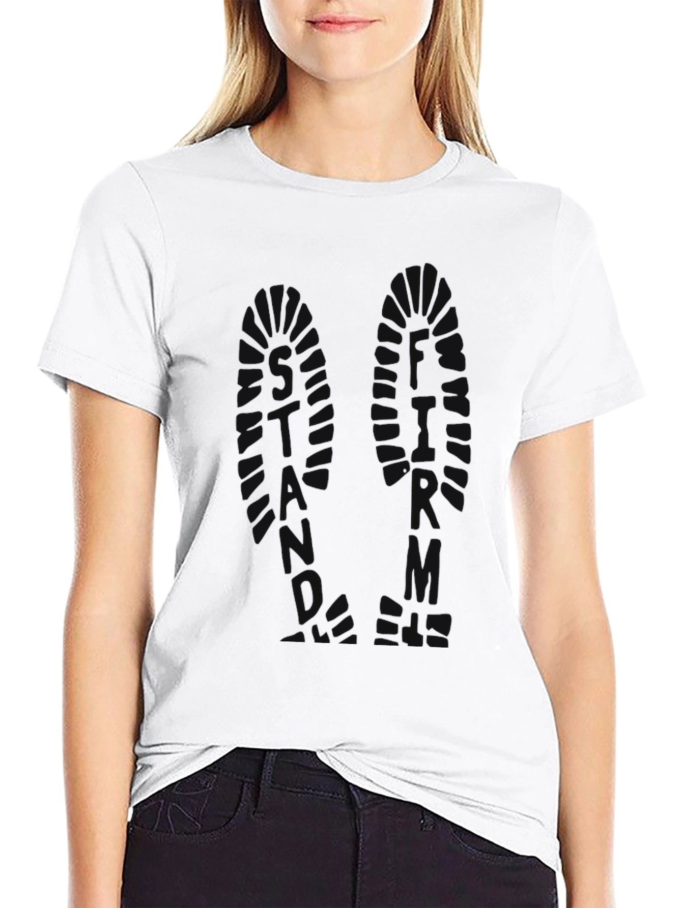 Mens Black Graphic Print T-Shirt