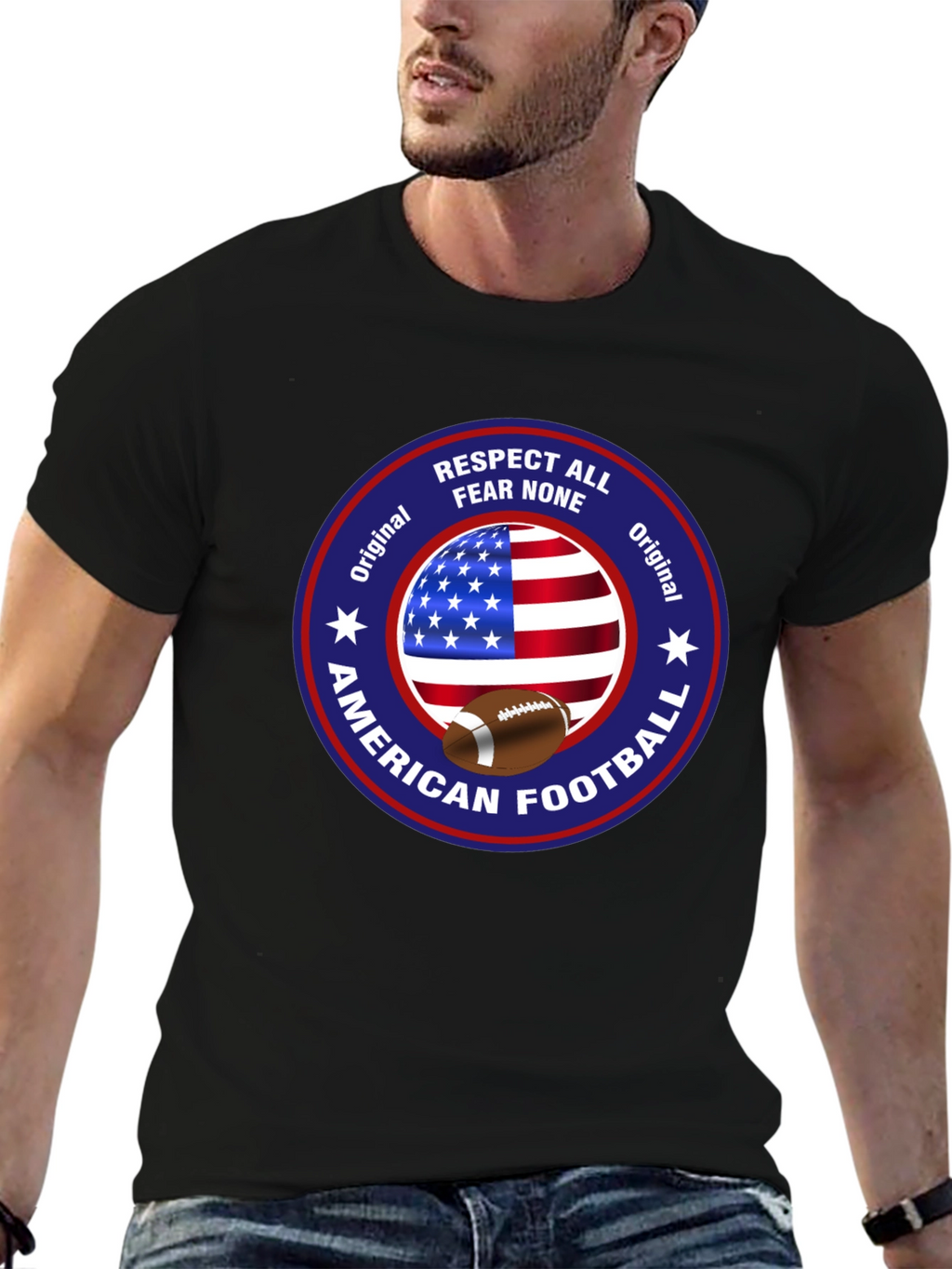 American Football Patriotic T-Shirt