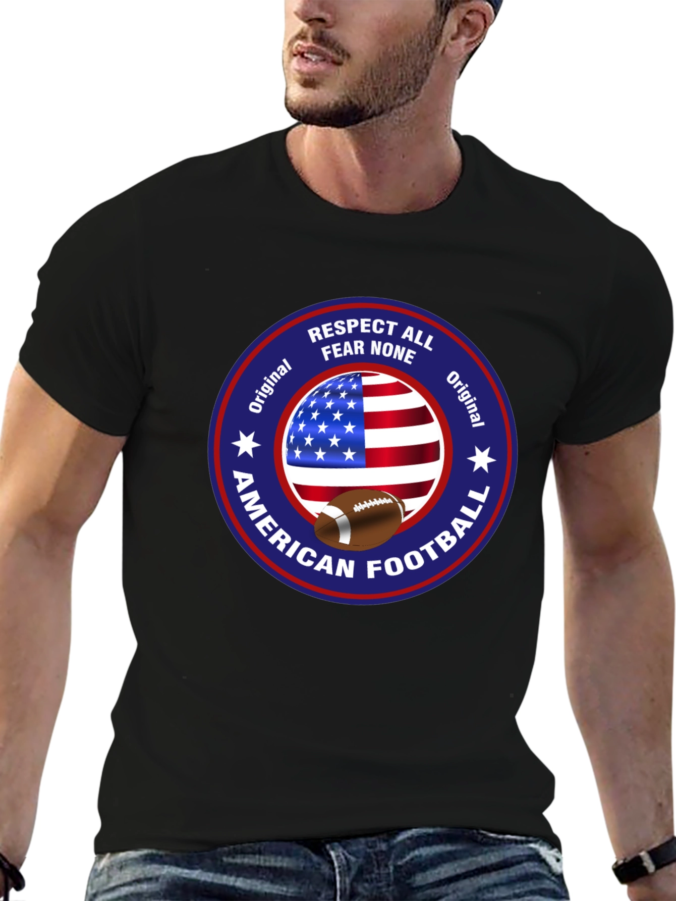 American Football Patriotic T-Shirt