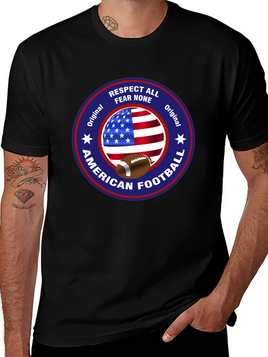 American Football Patriotic T-Shirt
