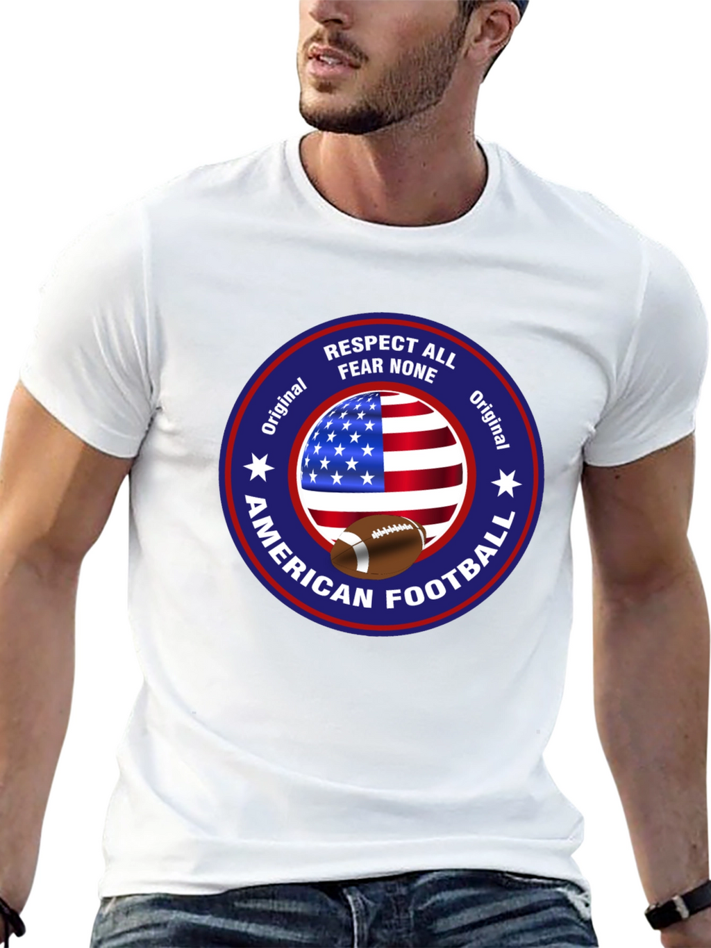 American Football Patriotic T-Shirt