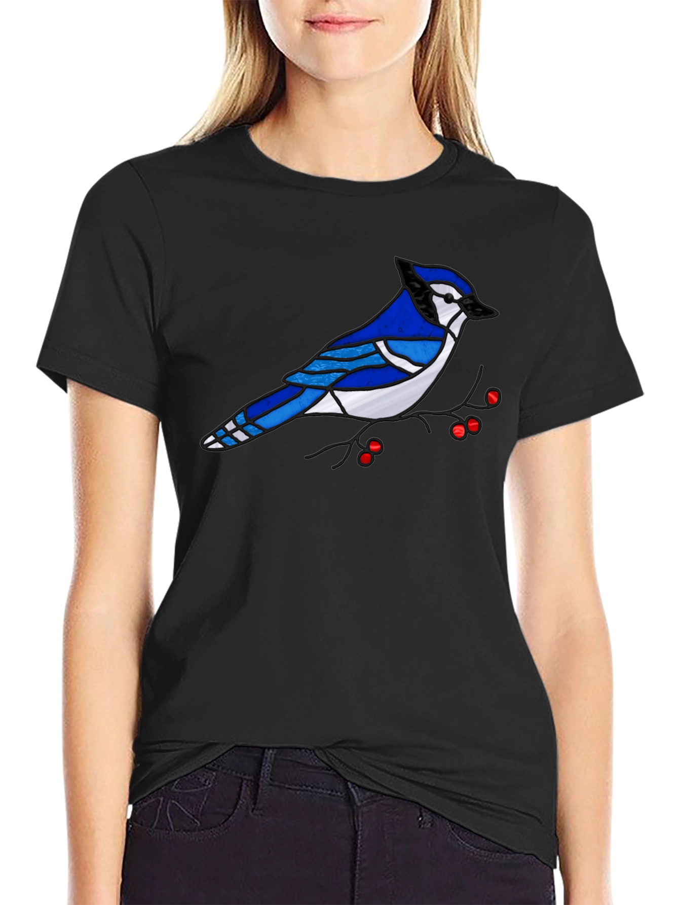 Blue Jay Graphic Tee - Nature Inspired Style