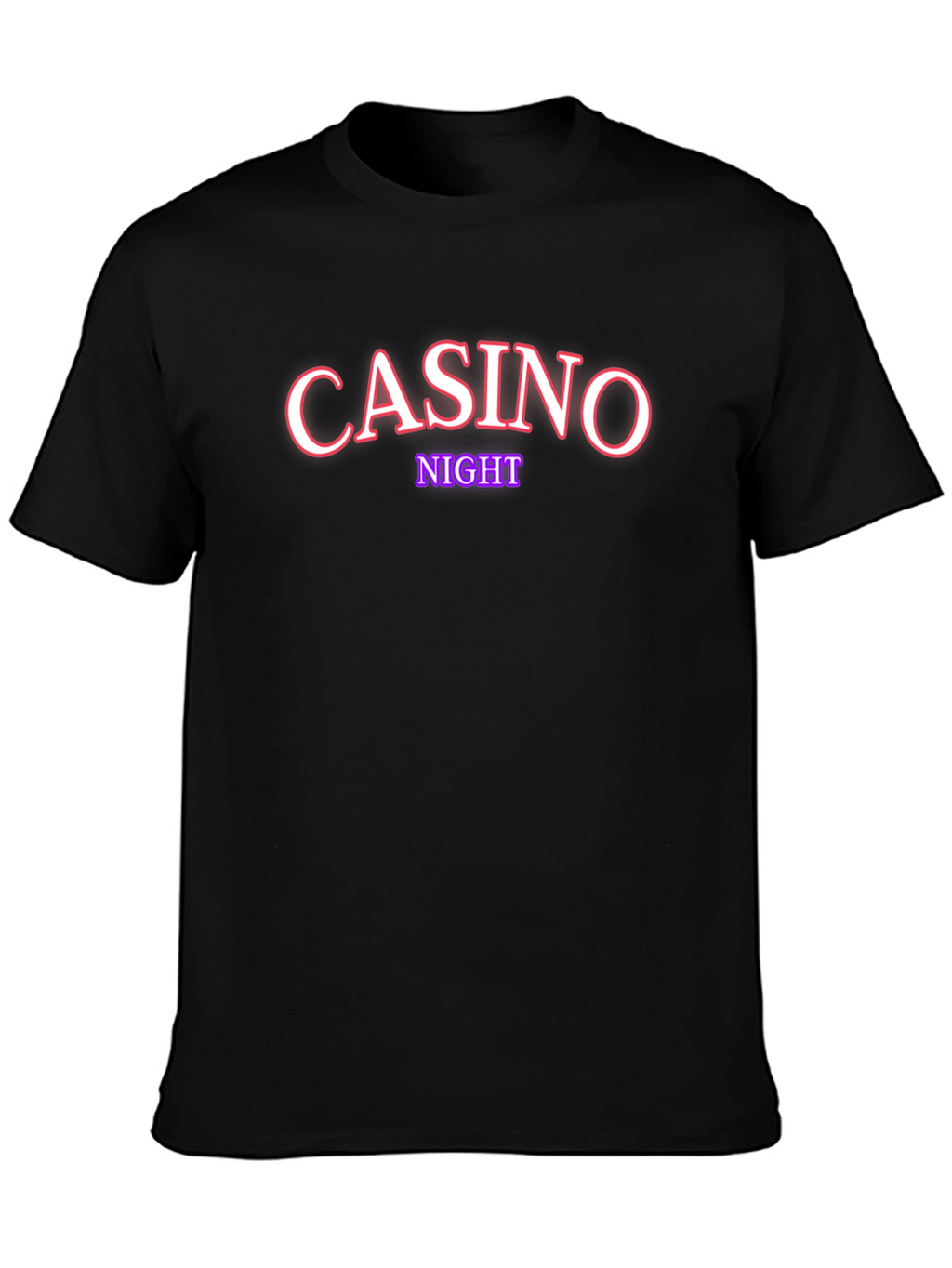 Casino Night T-Shirt - Stylish Black Tee