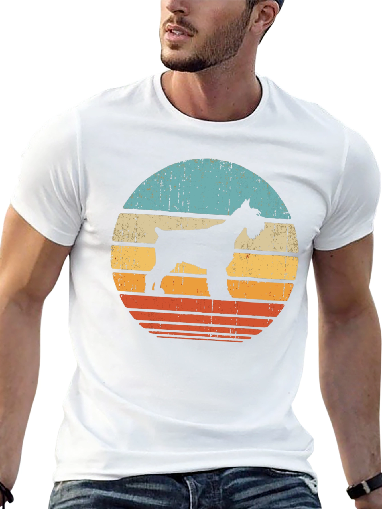 Retro Schnauzer Dog T-Shirt