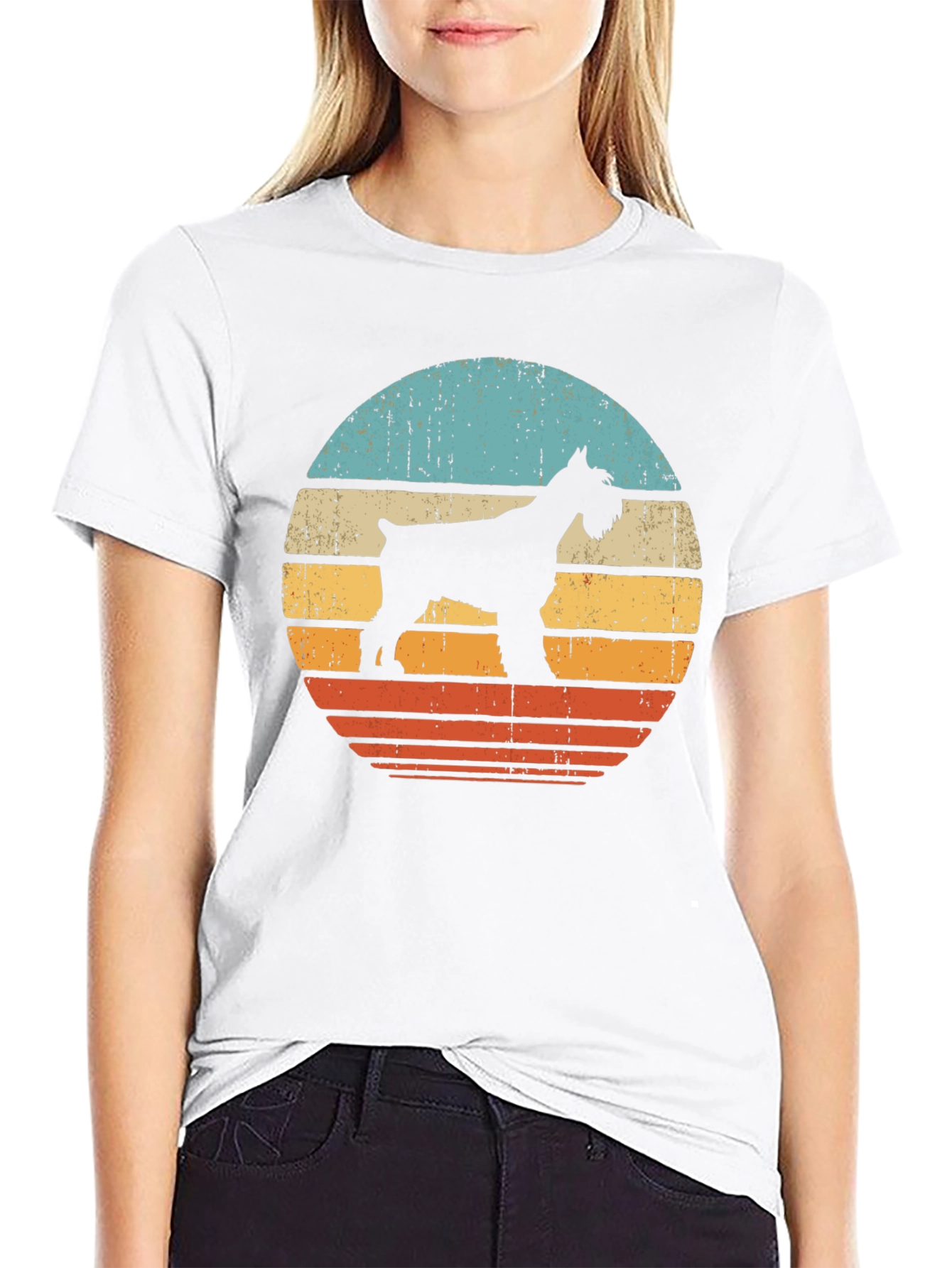 Retro Schnauzer Dog T-Shirt