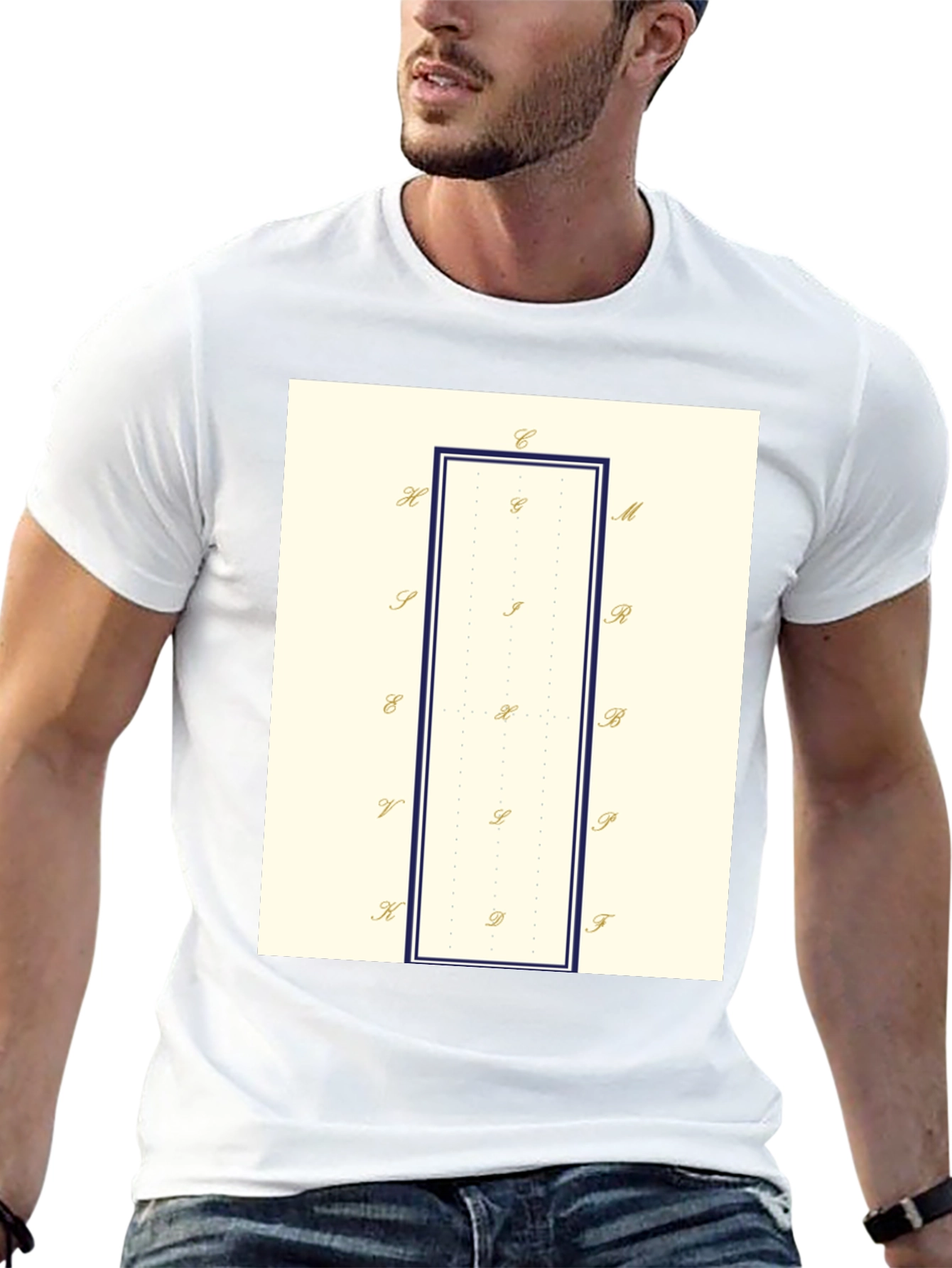 Geometric Tee: Stylish Minimalist T-Shirt
