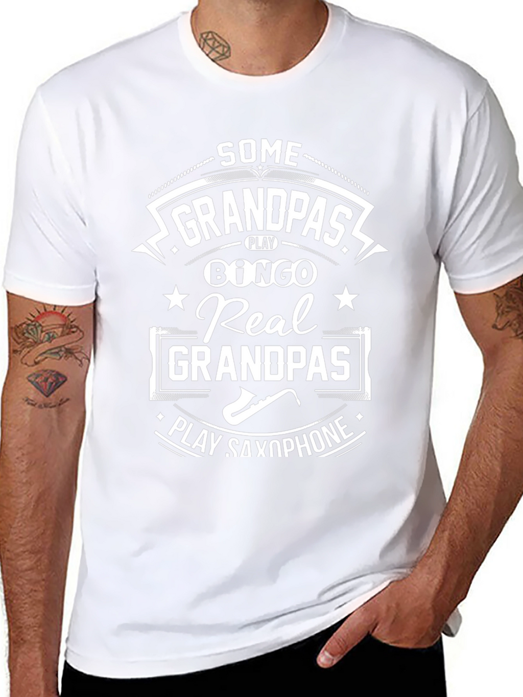 Real Grandpas Play Saxophone T-Shirt