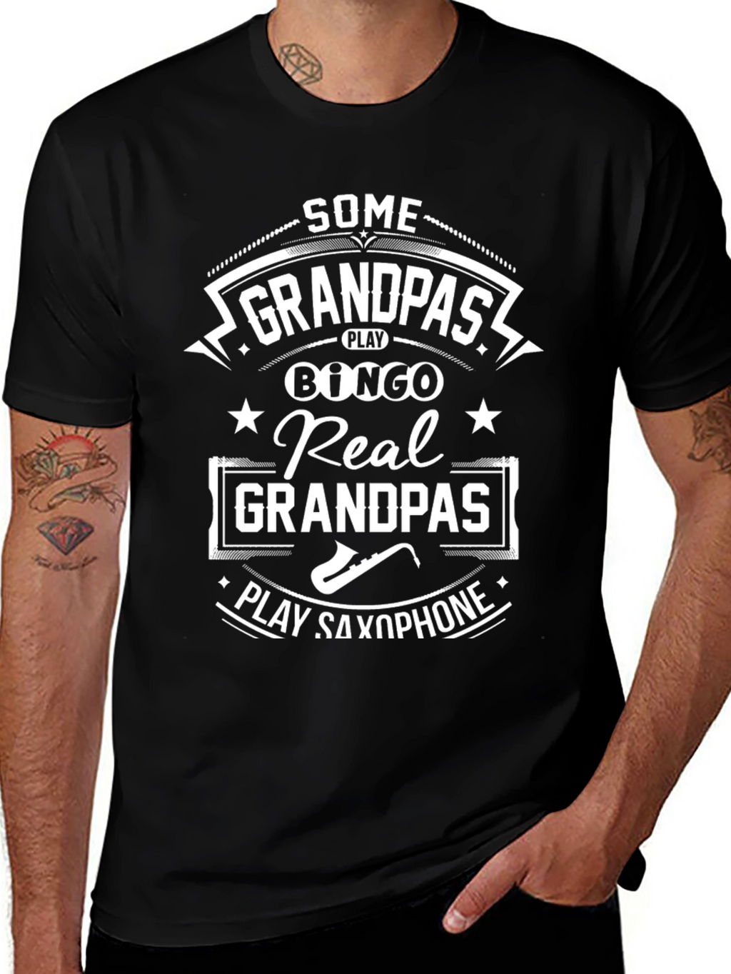 Real Grandpas Play Saxophone T-Shirt