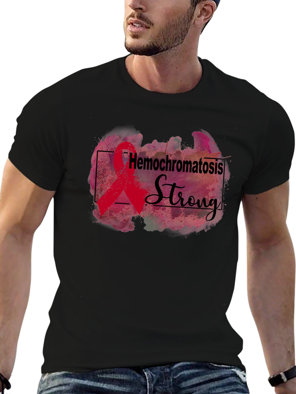 Hemochromatosis Strong Awareness Ribbon T-Shirt