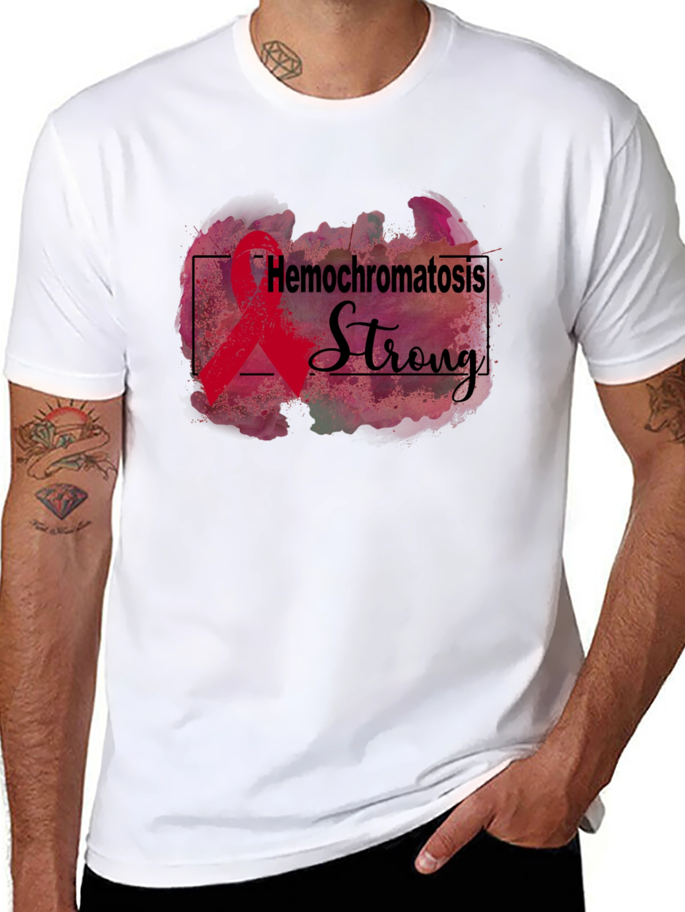 Hemochromatosis Strong Awareness Ribbon T-Shirt