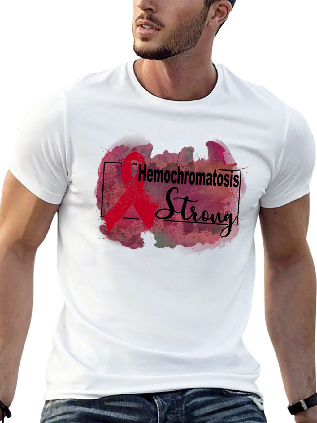 Hemochromatosis Strong Awareness Ribbon T-Shirt