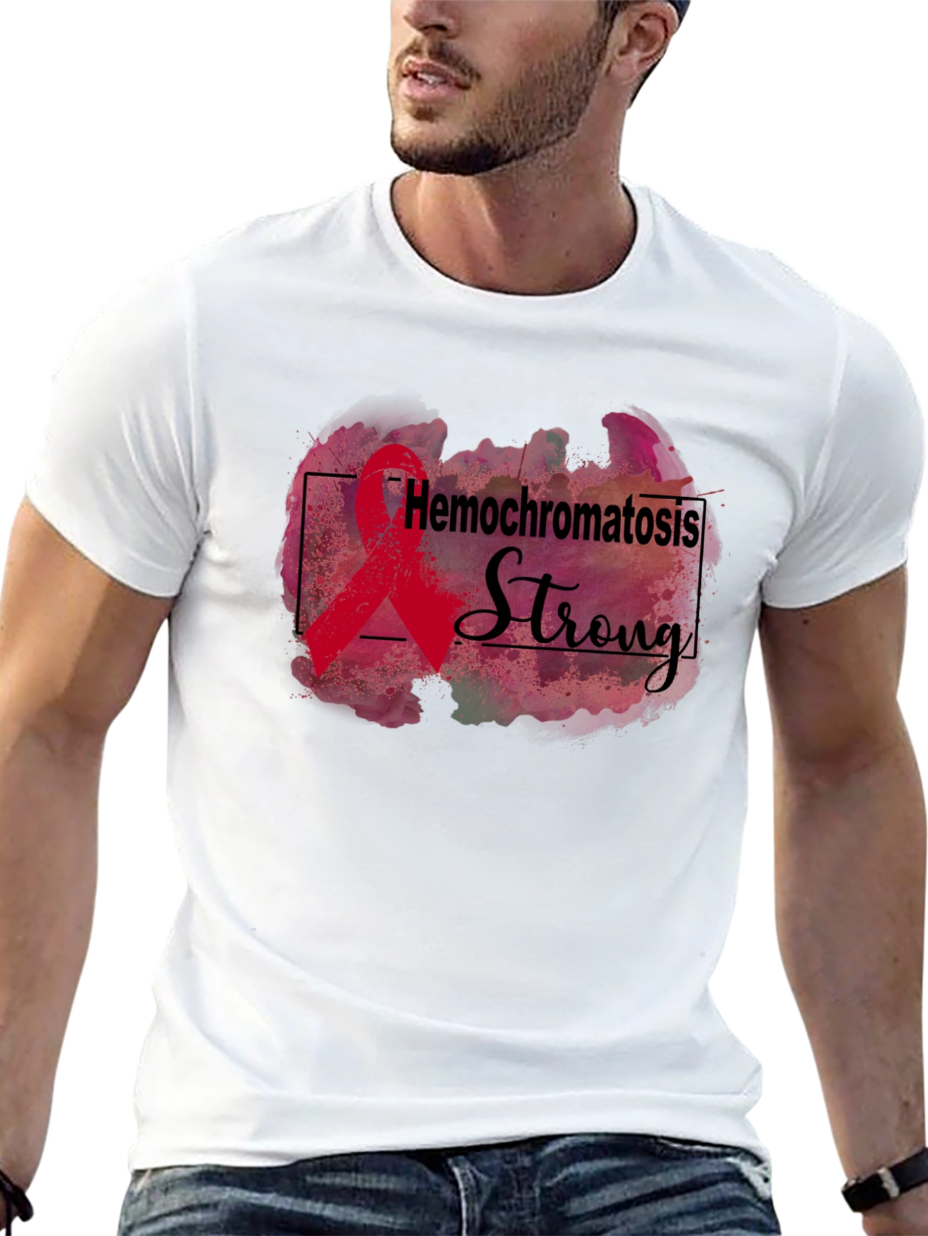 Hemochromatosis Strong Awareness Ribbon T-Shirt