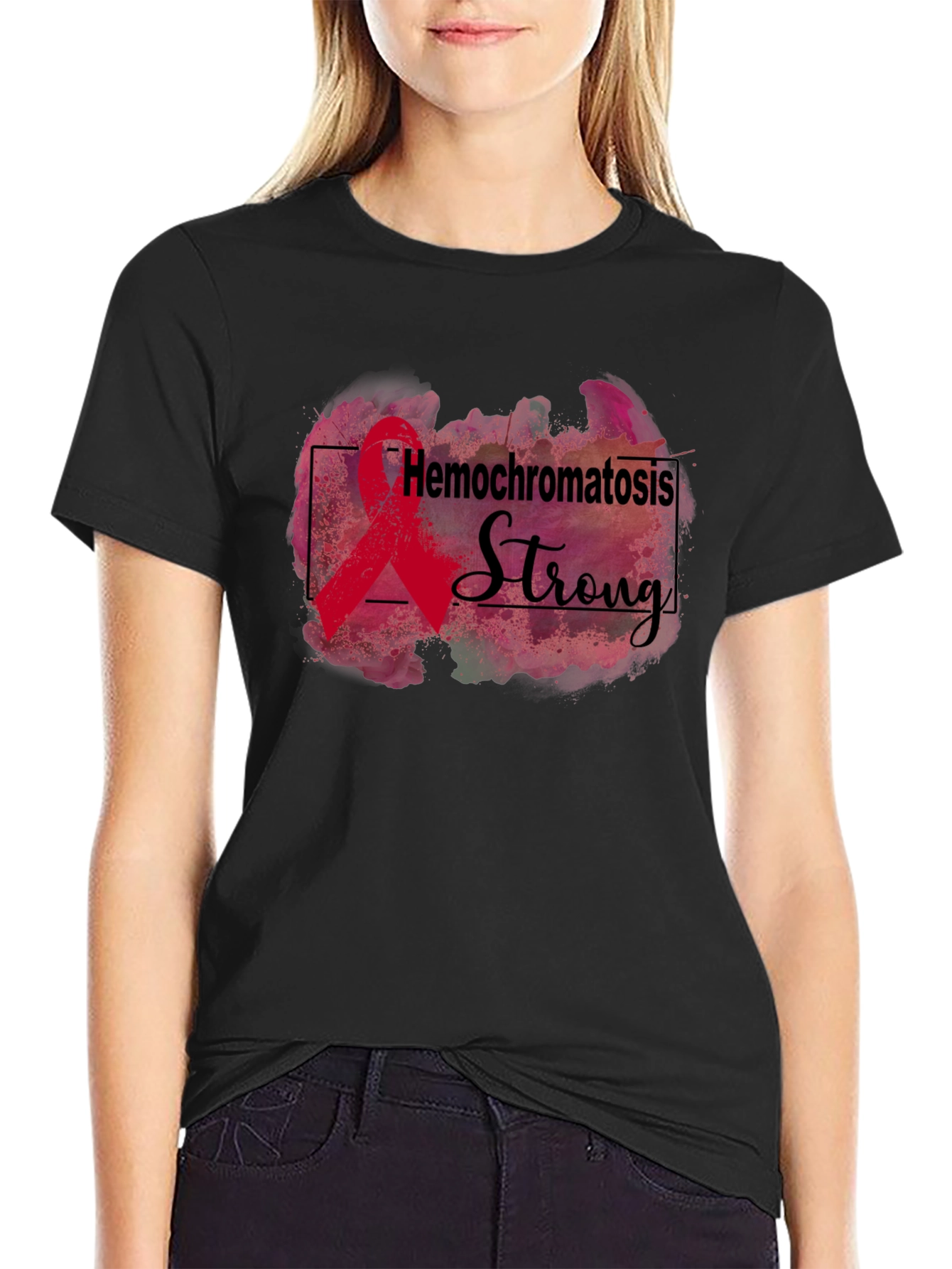 Hemochromatosis Strong Awareness Ribbon T-Shirt