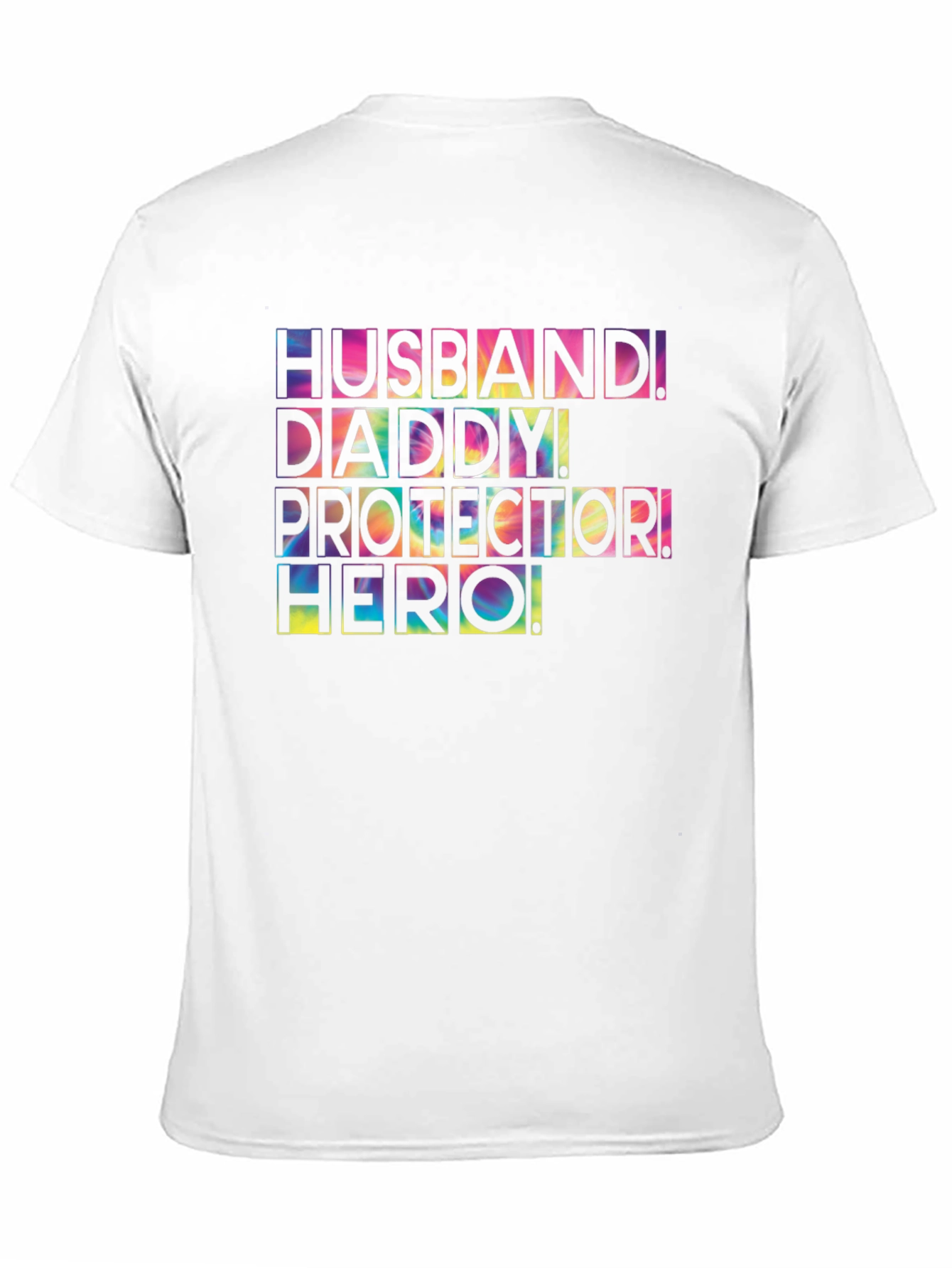 Husband Daddy Protector Hero Graphic Tee