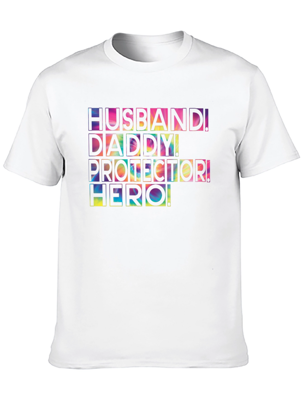 Husband Daddy Protector Hero Graphic Tee