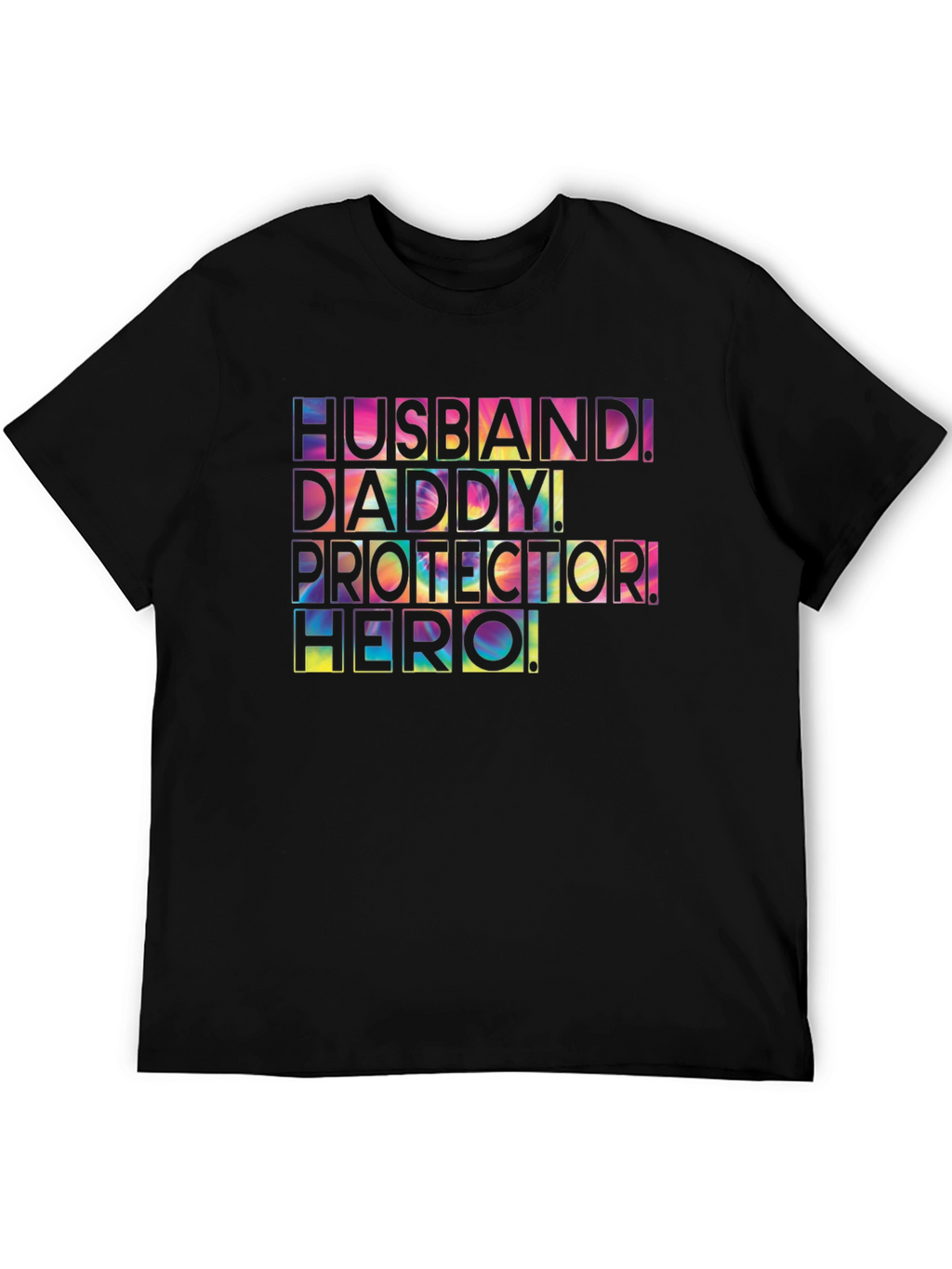 Husband Daddy Protector Hero Graphic Tee