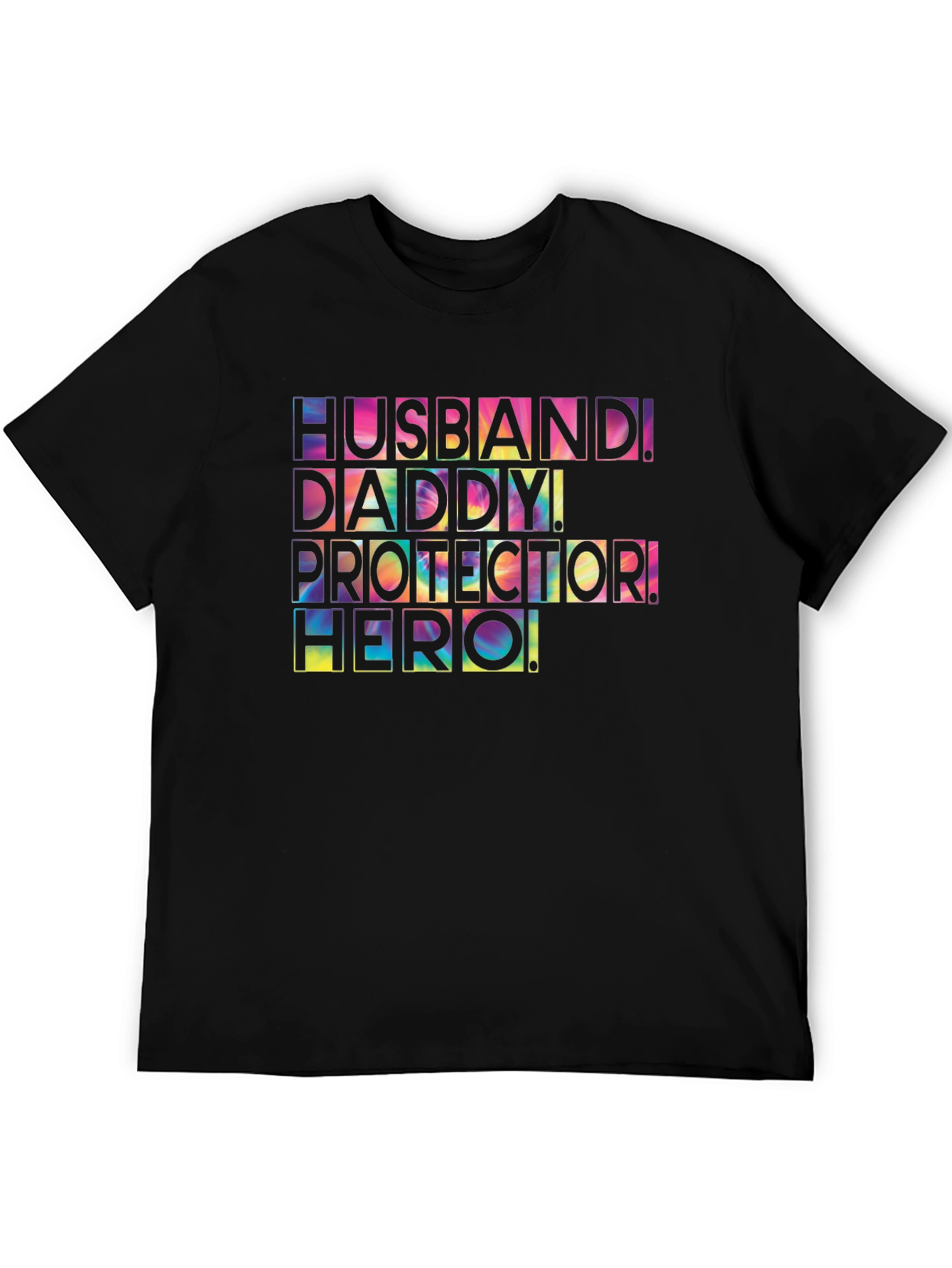 Husband Daddy Protector Hero Graphic Tee