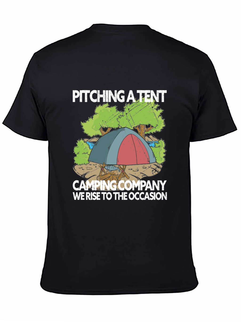 Camping Company T-Shirt: Pitching a Tent Design