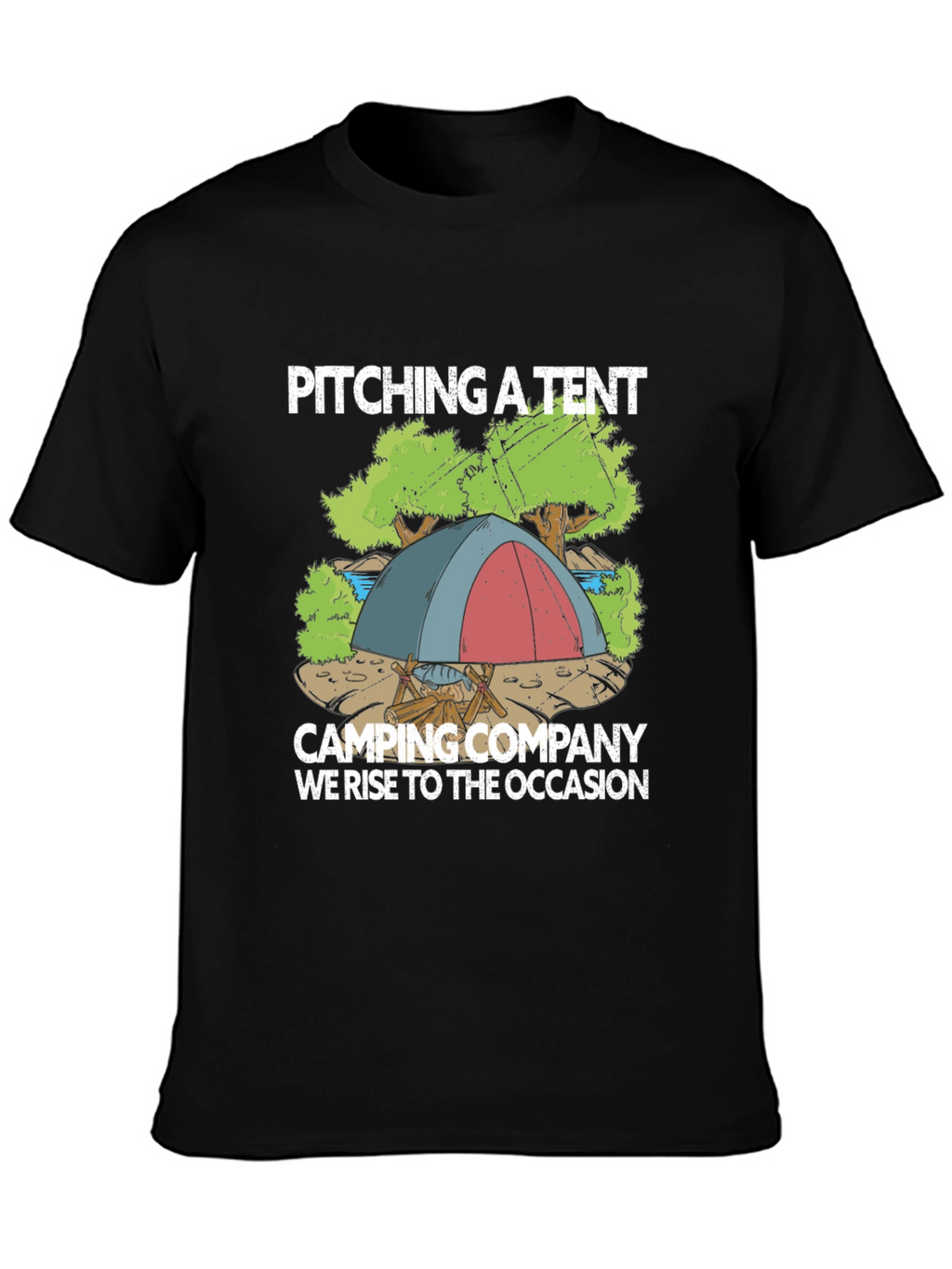 Camping Company T-Shirt: Pitching a Tent Design