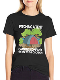 Camping Company T-Shirt: Pitching a Tent Design