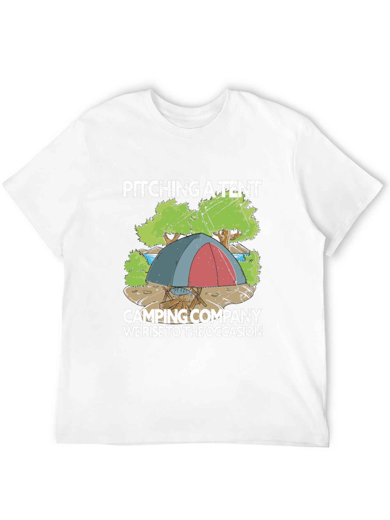 Camping Company T-Shirt: Pitching a Tent Design
