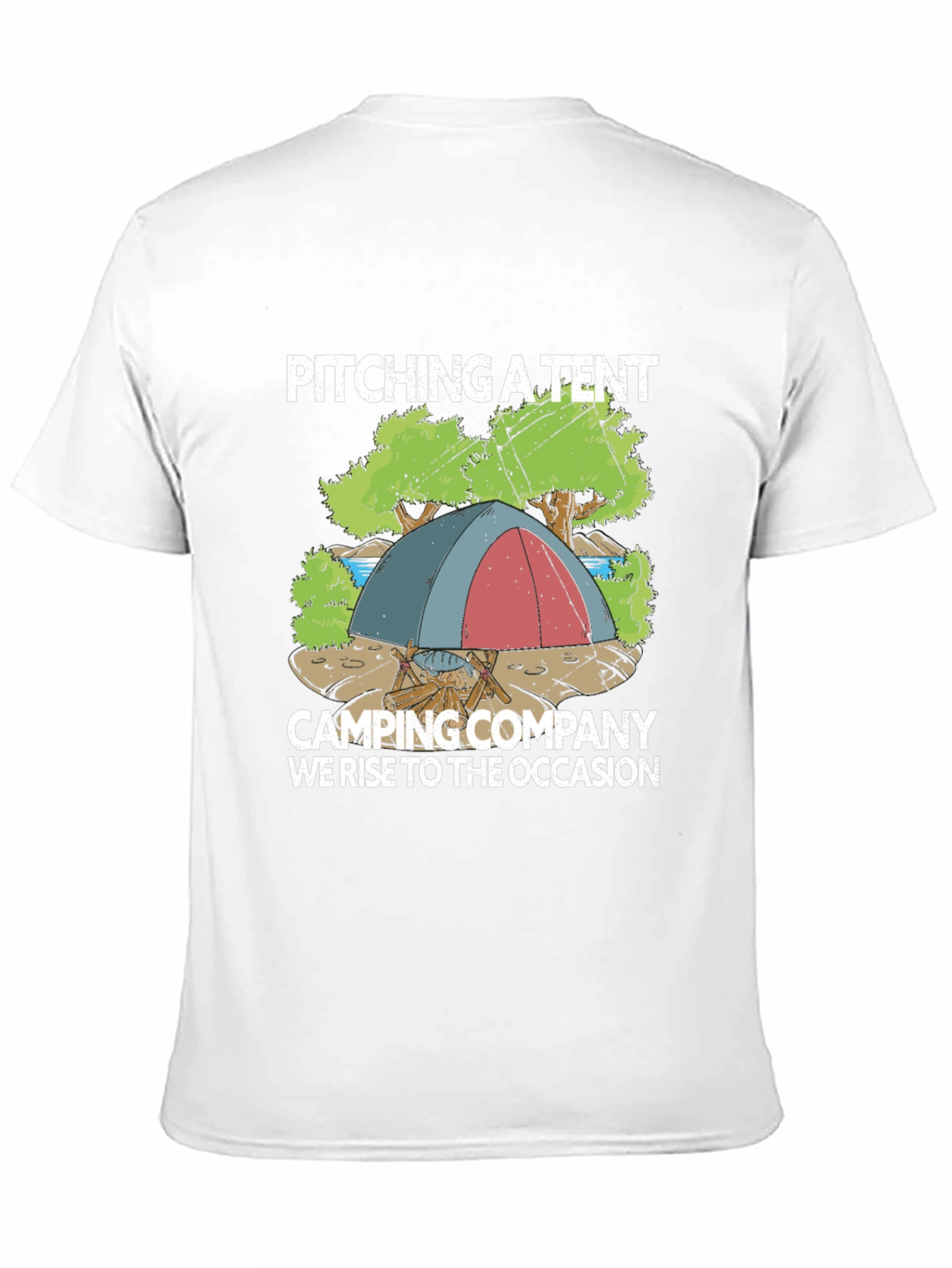 Camping Company T-Shirt: Pitching a Tent Design