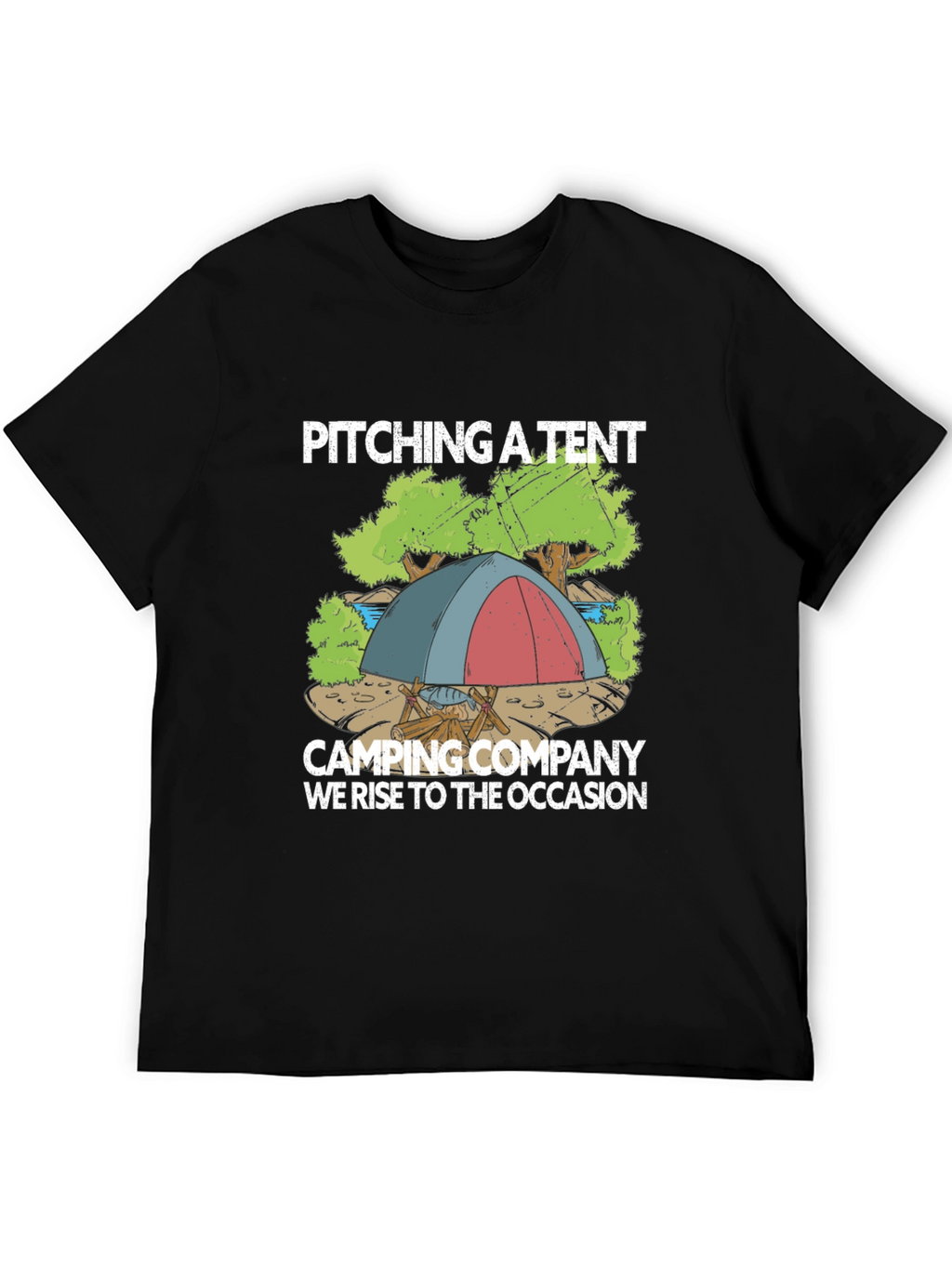 Camping Company T-Shirt: Pitching a Tent Design