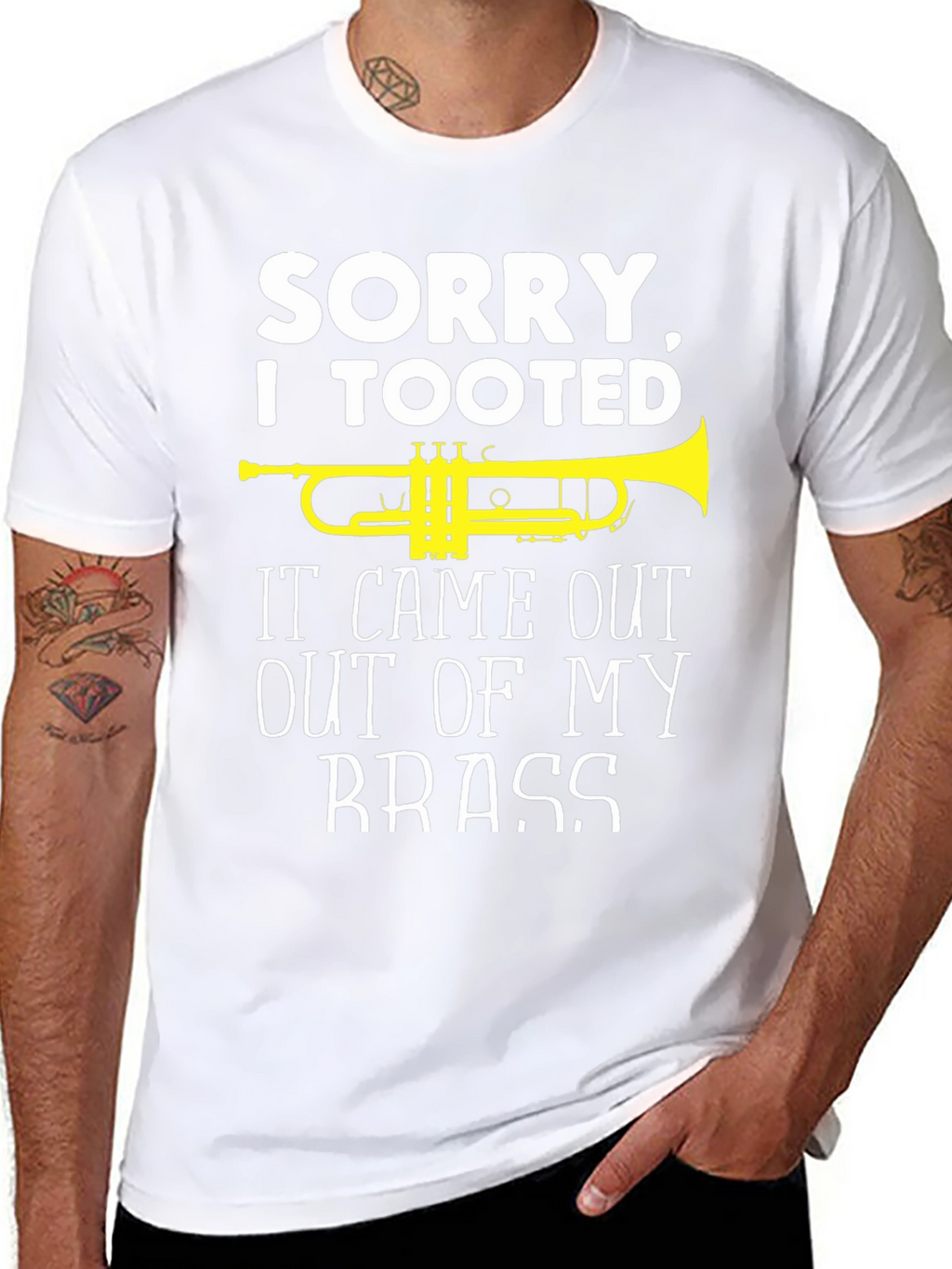 Sorry I Tooted Brass Band Humor T-Shirt