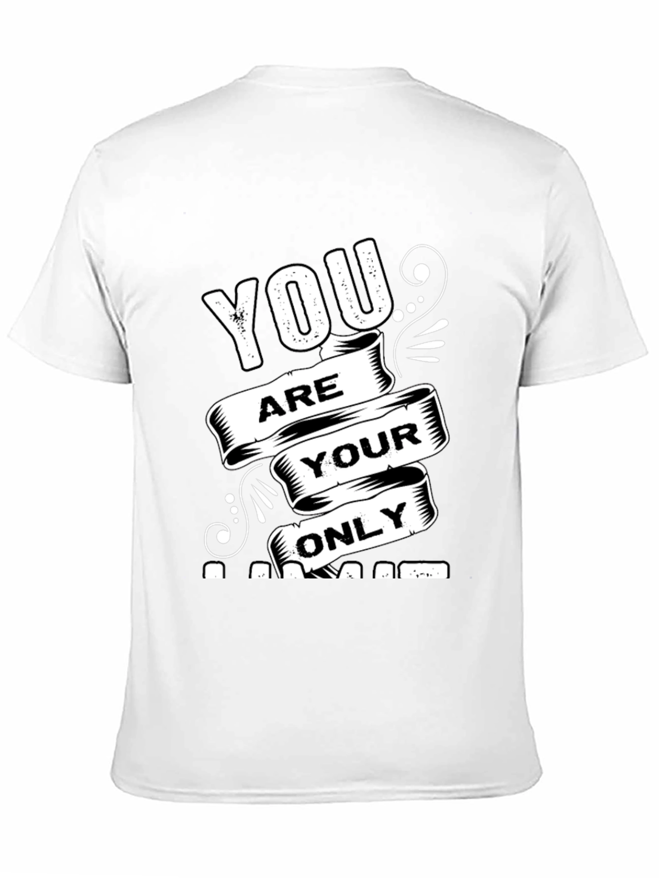 Motivational Black T-Shirt: You Are Your Only Limit