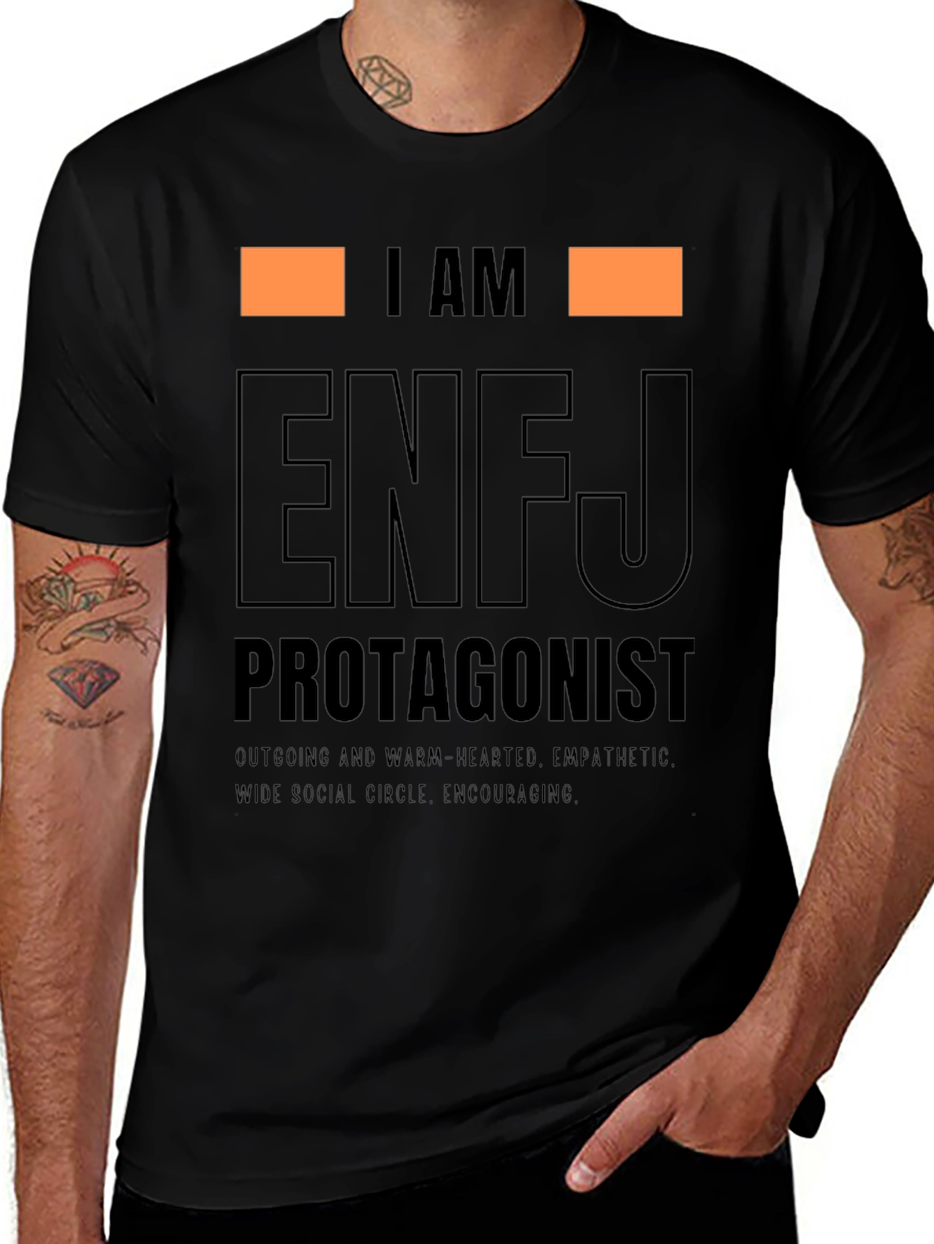 I AM ENFJ Protagonist Graphic T-Shirt