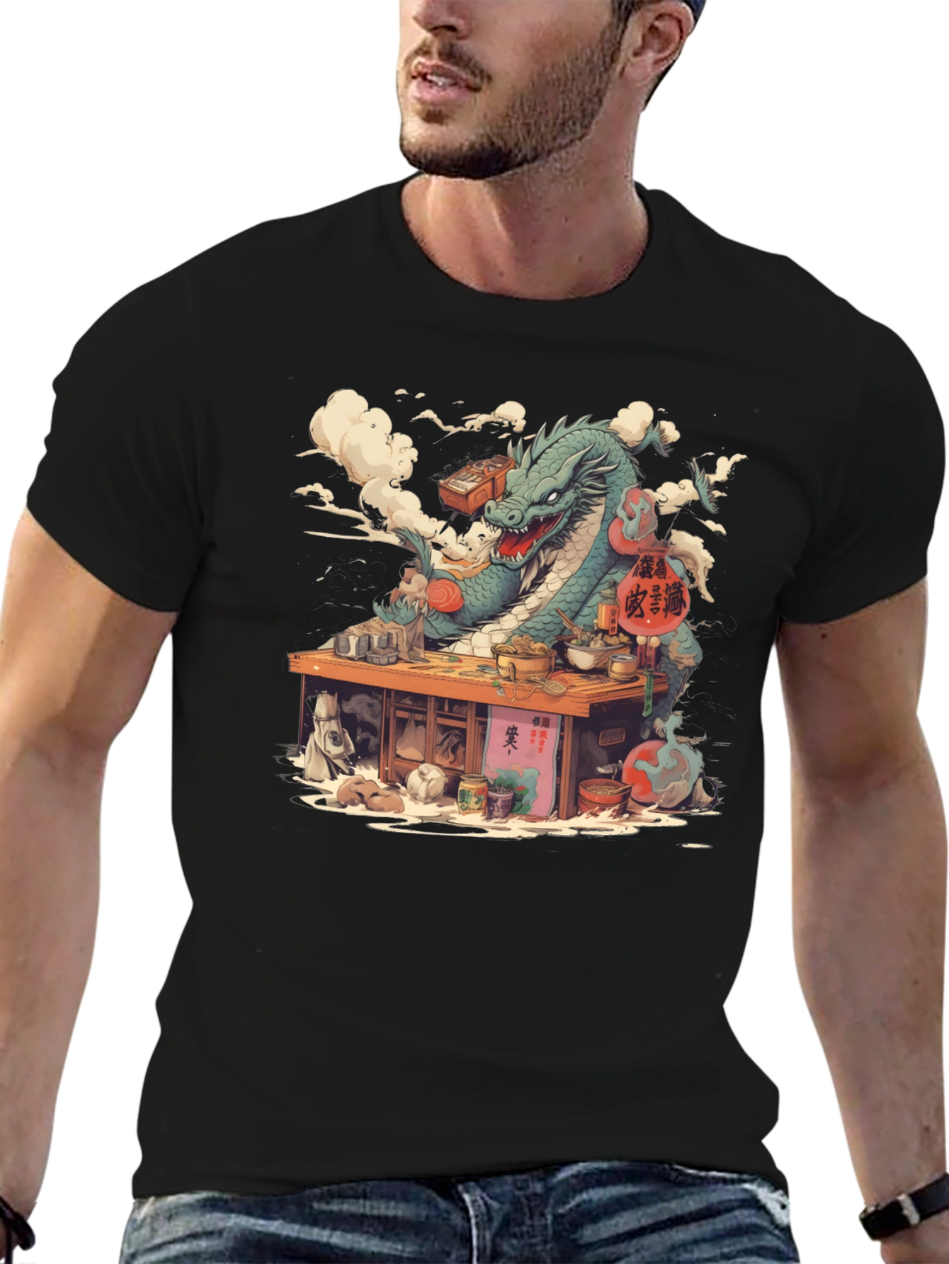 Dragon Chef T-Shirt - Unique Graphic Tee