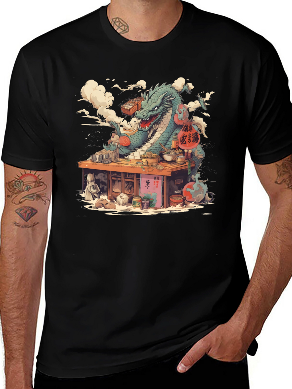Dragon Chef T-Shirt - Unique Graphic Tee