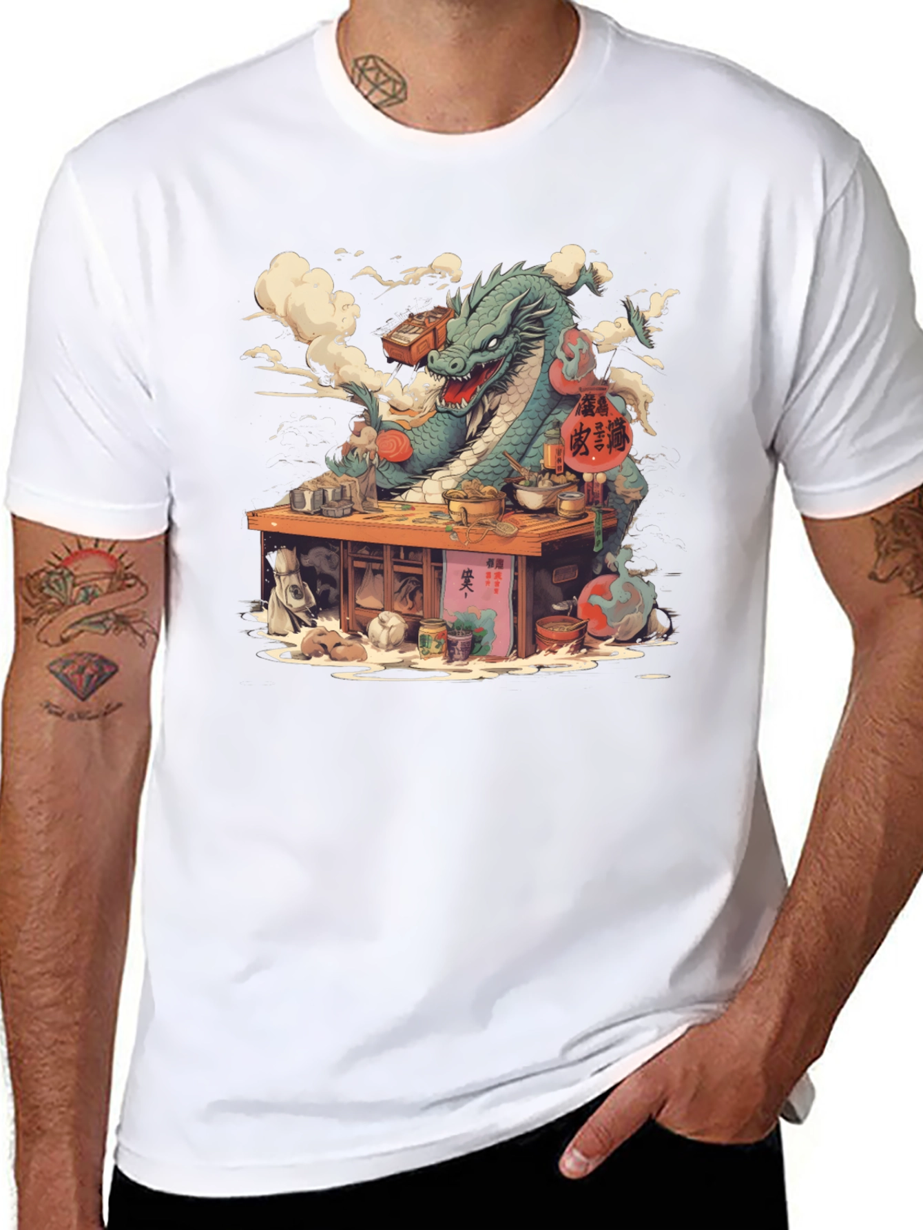 Dragon Chef T-Shirt - Unique Graphic Tee