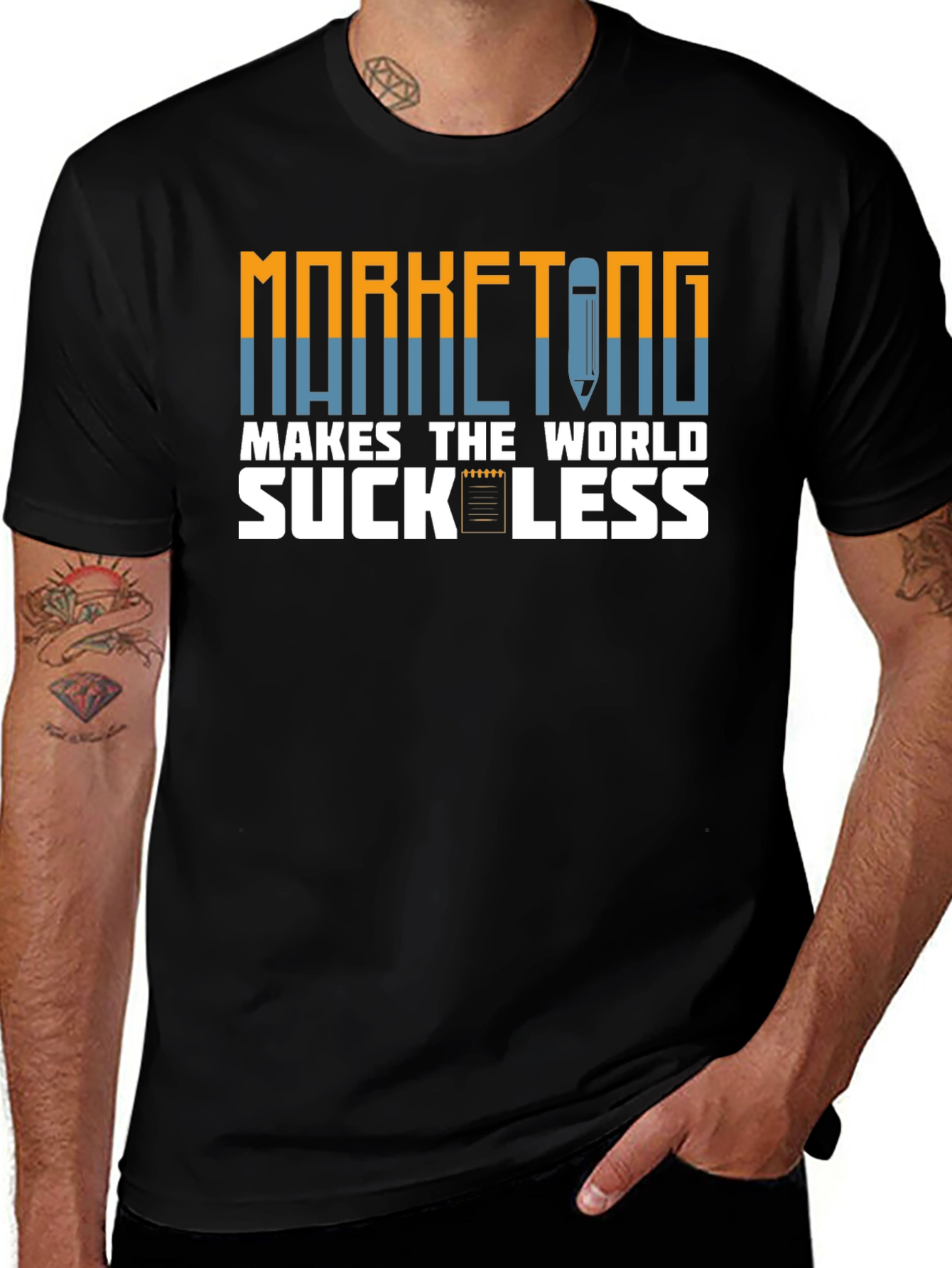Marketing Makes the World Suck Less Graphic Tee