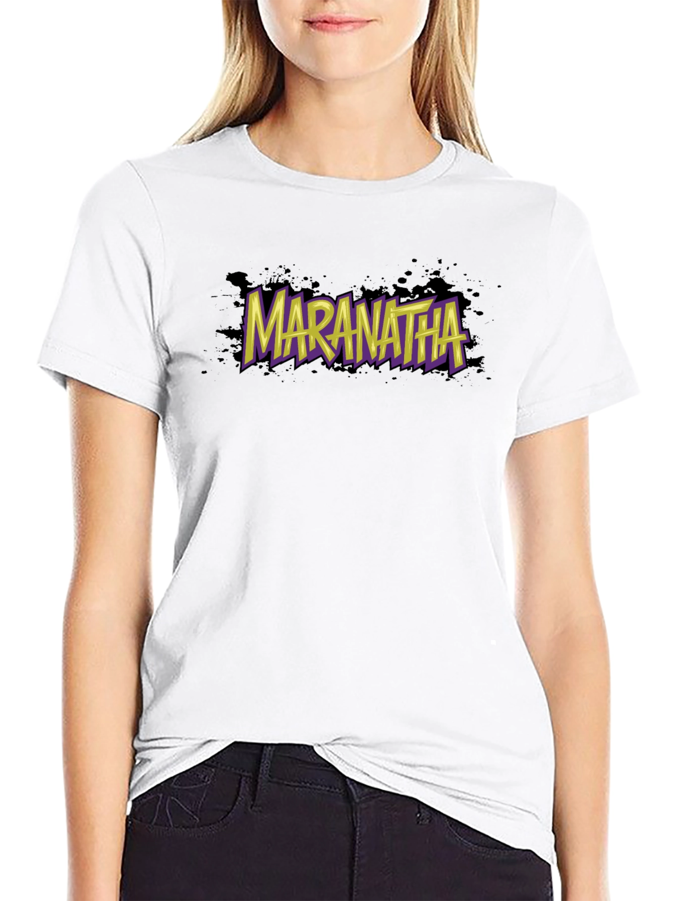 Maranatha Graphic T-Shirt - Stylish Black Tee