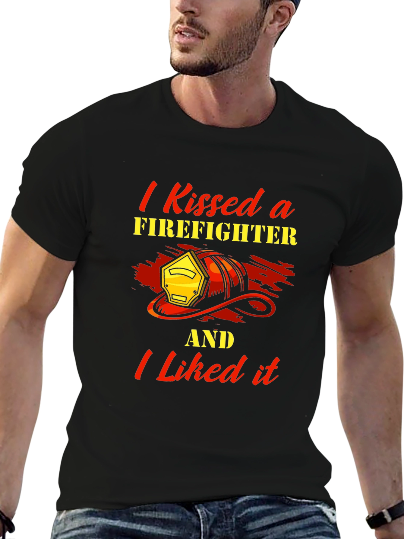 I Kissed a Firefighter T-Shirt