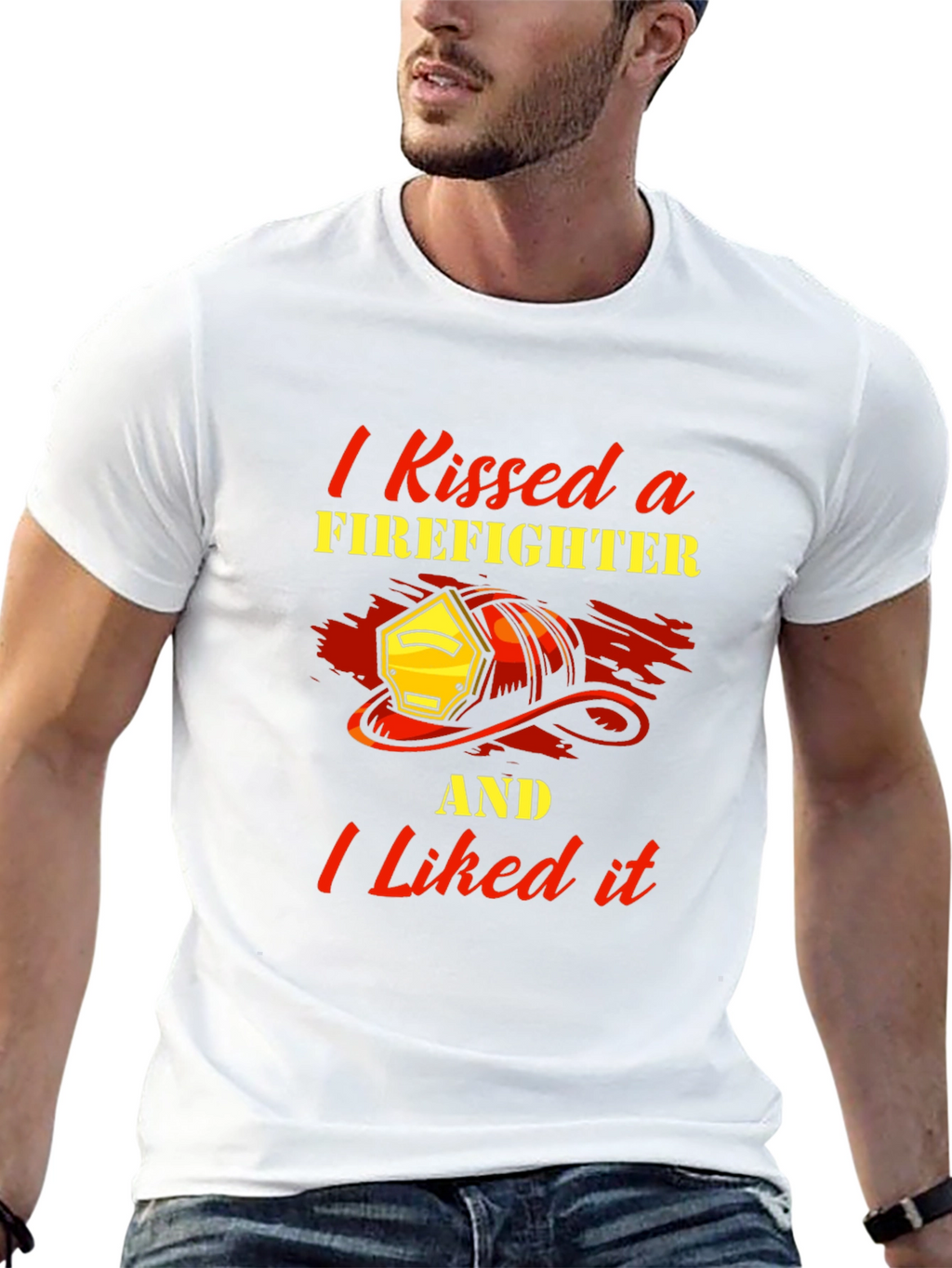 I Kissed a Firefighter T-Shirt