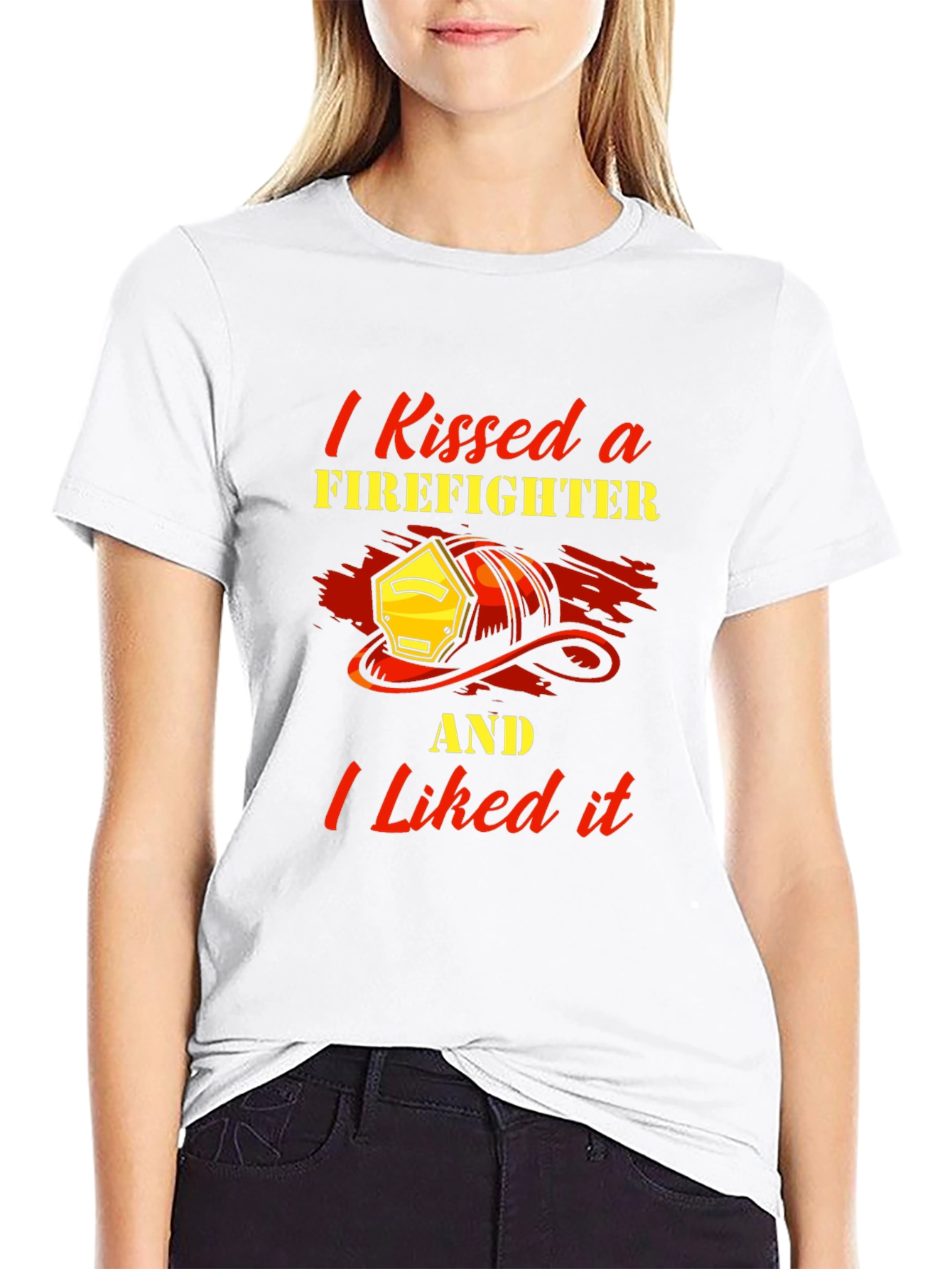 I Kissed a Firefighter T-Shirt