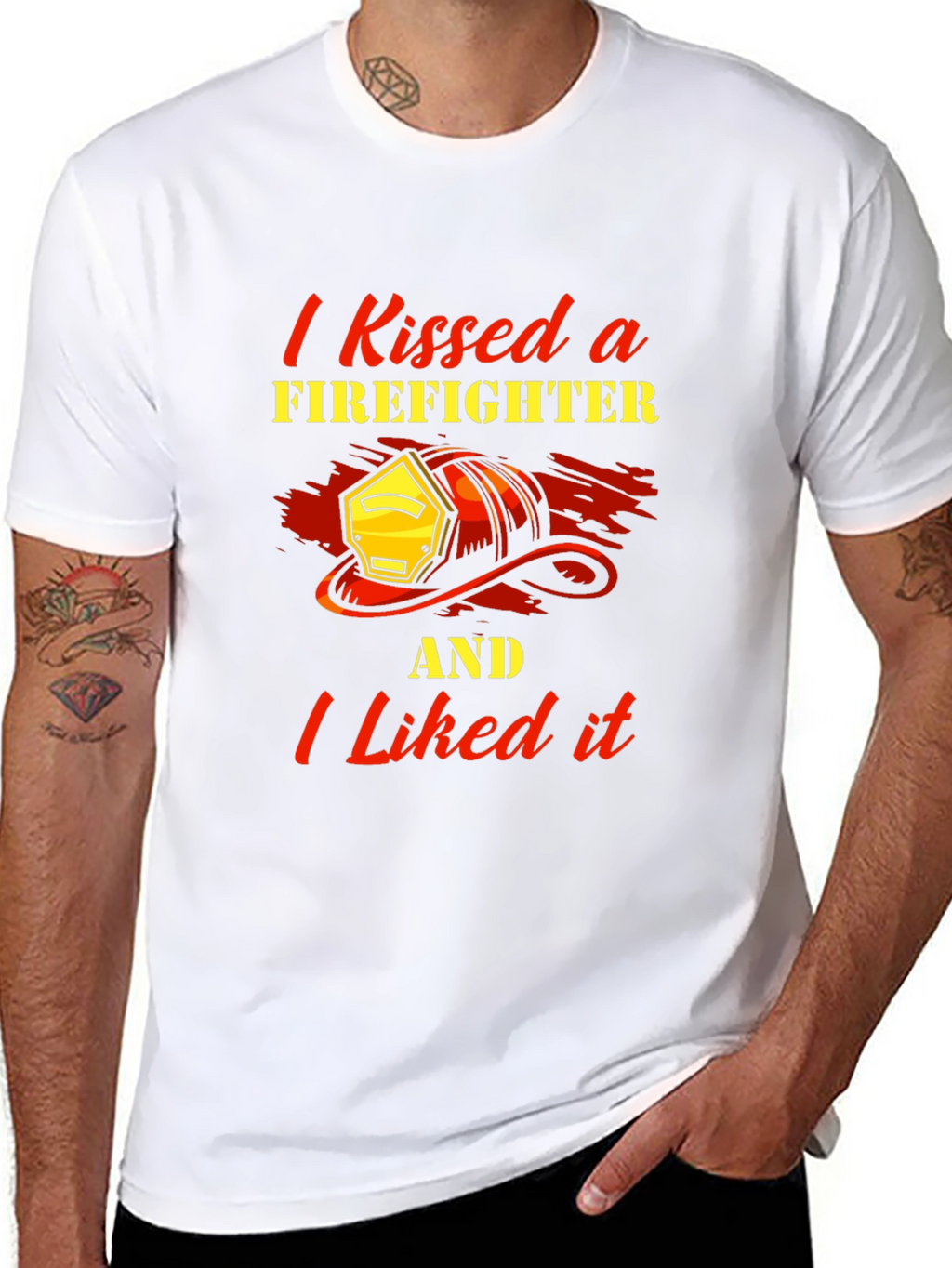 I Kissed a Firefighter T-Shirt