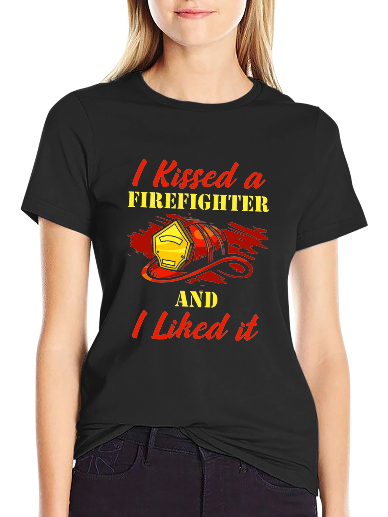 I Kissed a Firefighter T-Shirt