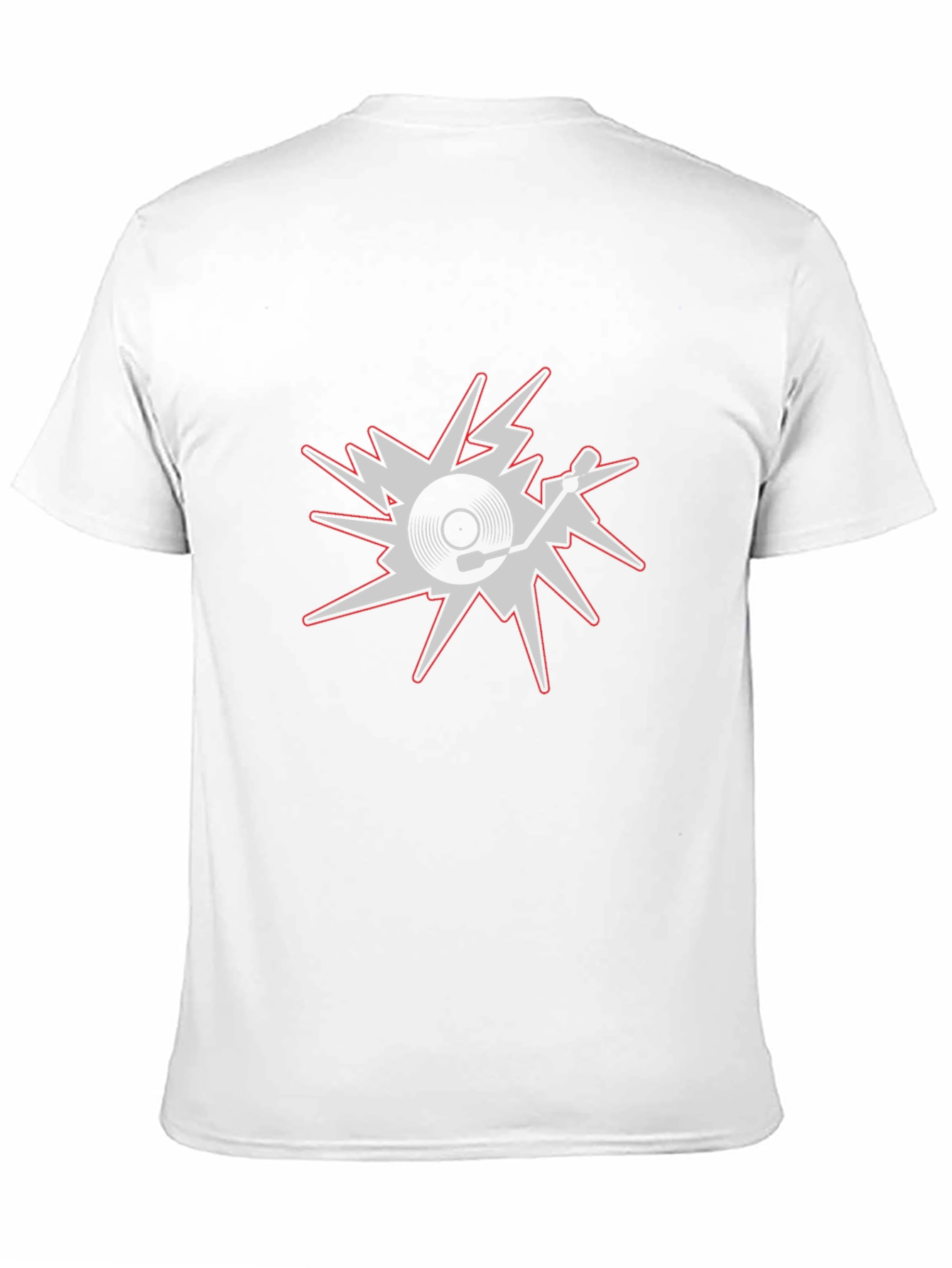 DJ Turntable Graphic Tee - Black Cotton T-Shirt