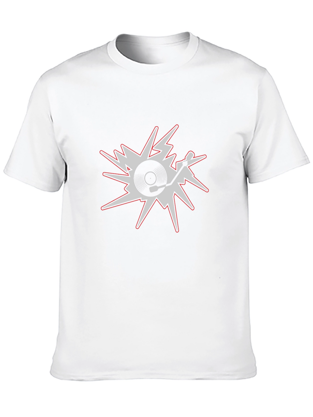DJ Turntable Graphic Tee - Black Cotton T-Shirt