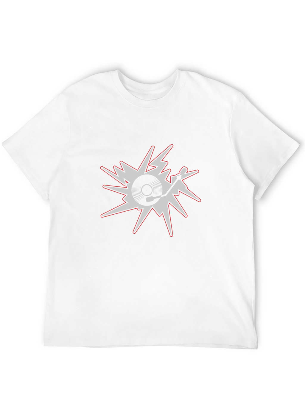 DJ Turntable Graphic Tee - Black Cotton T-Shirt