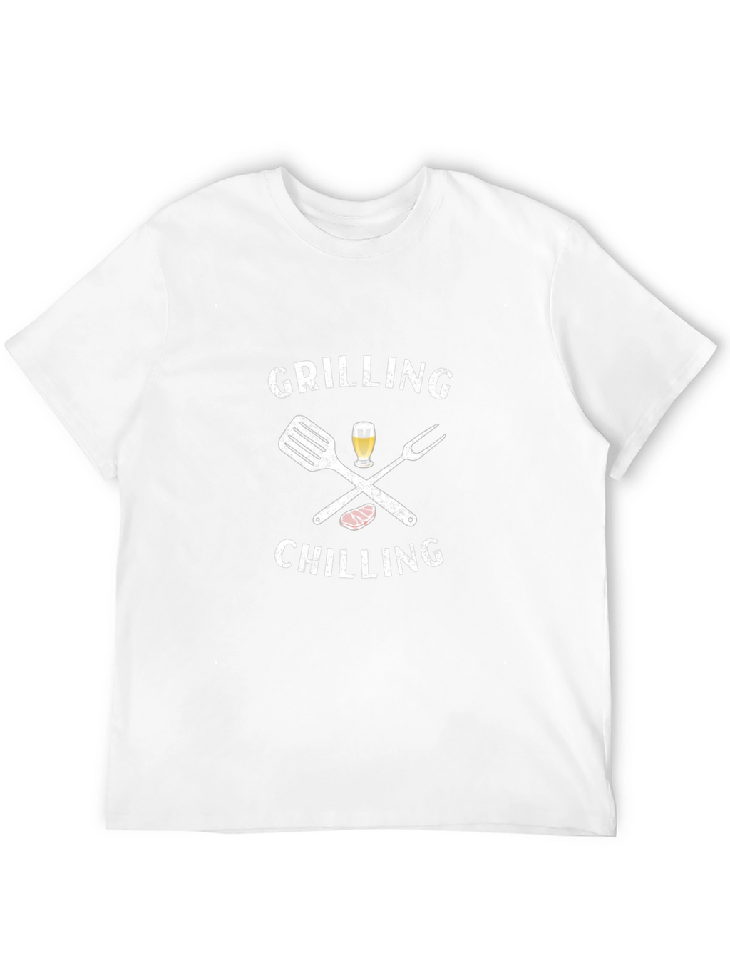 Grilling & Chilling Mens Black Graphic Tee
