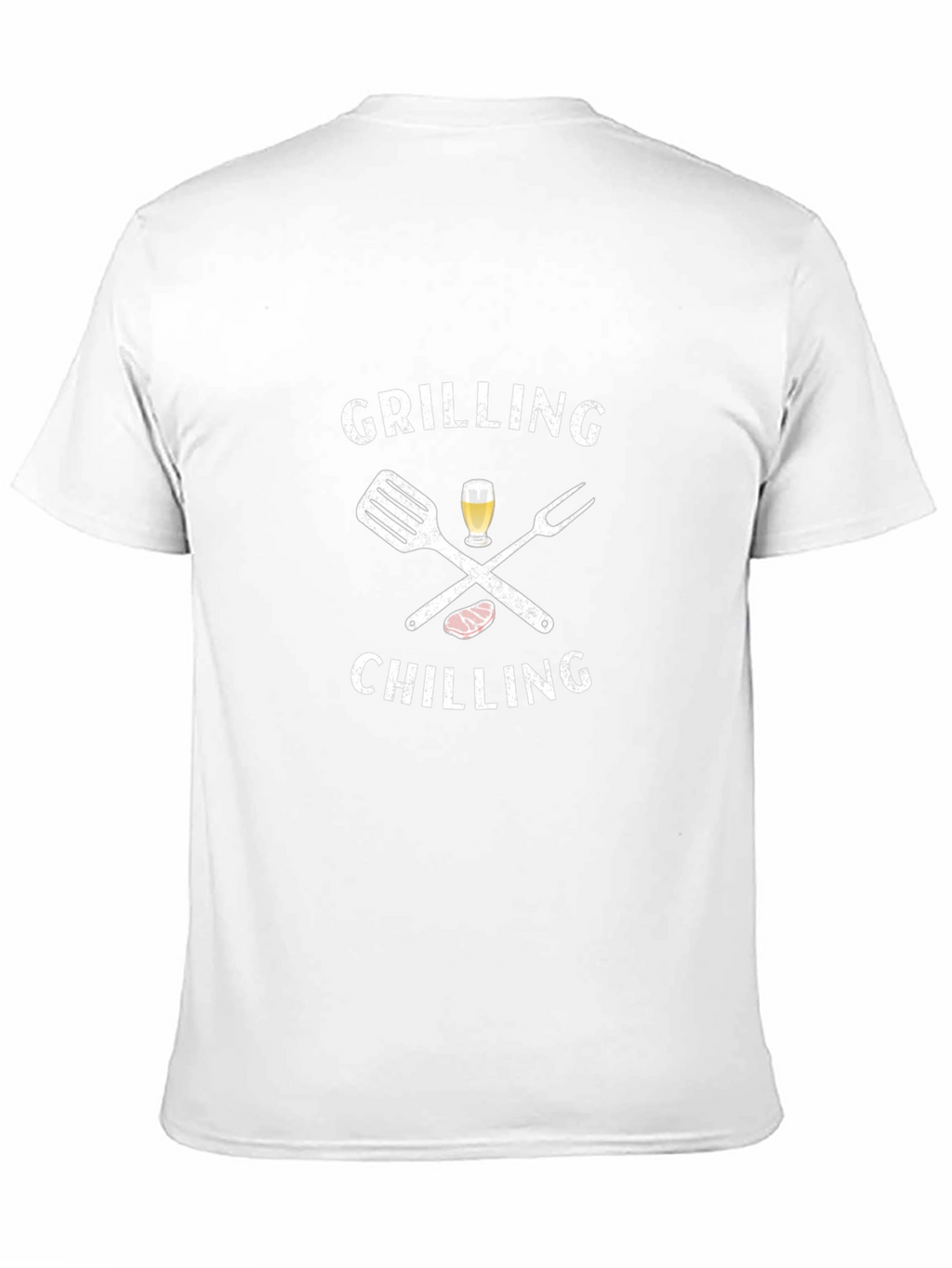 Grilling & Chilling Mens Black Graphic Tee