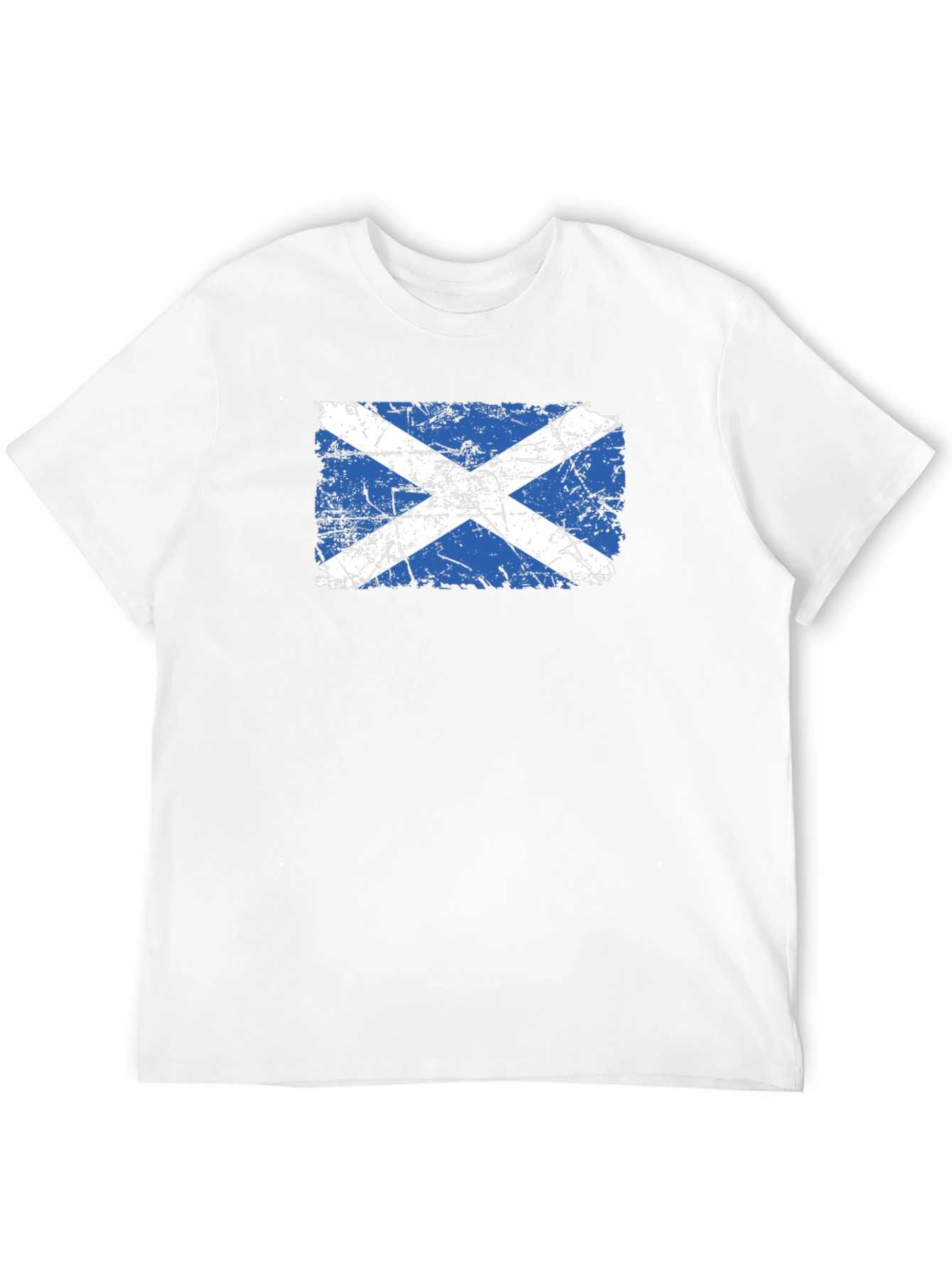 Scottish Flag Distressed T-Shirt