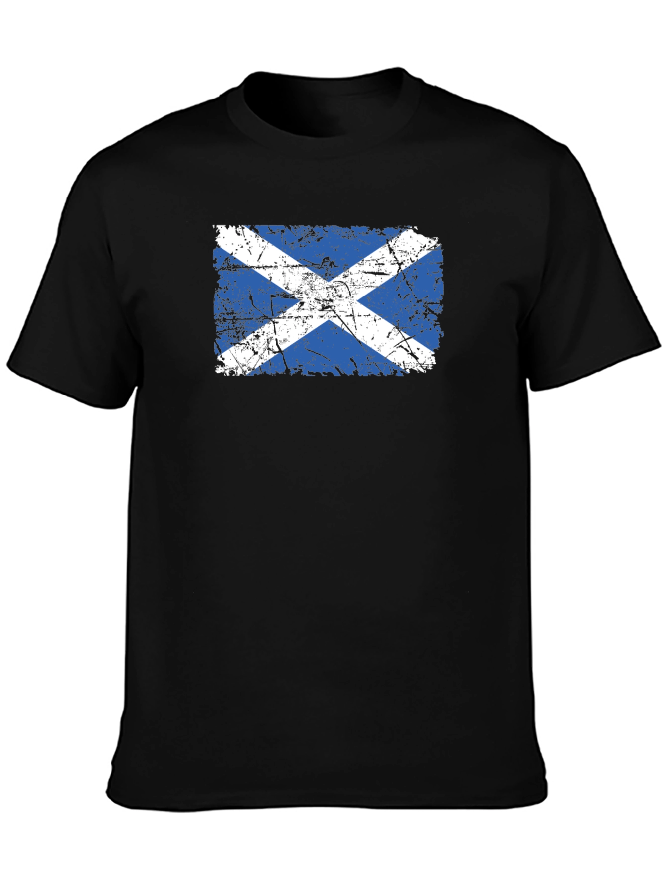 Scottish Flag Distressed T-Shirt